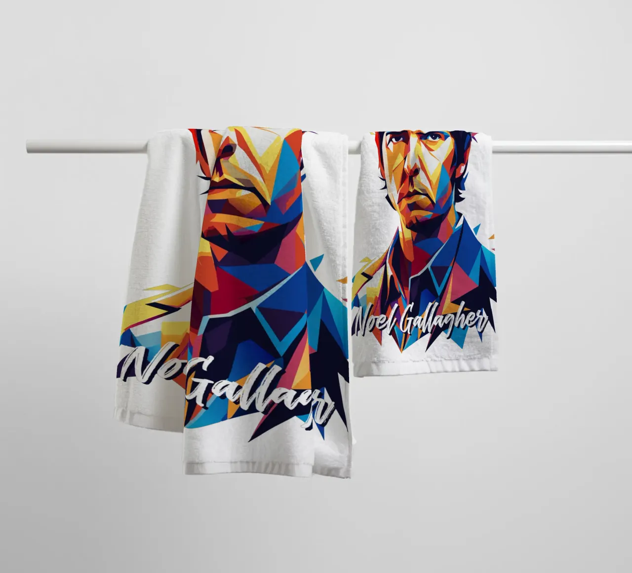 Noel Gallagher towel by vectorartnesia