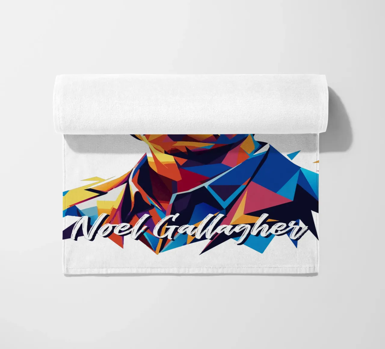 Noel Gallagher strandhanddoek van vectorartnesia