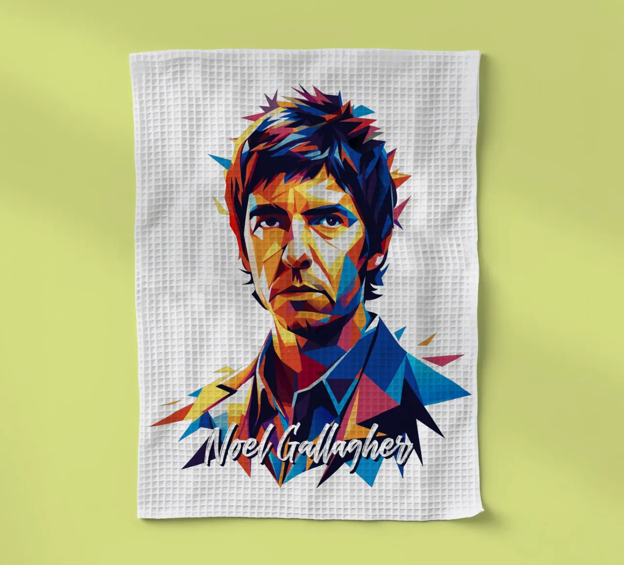 Noel Gallagher canovaccio da cucina da vectorartnesia