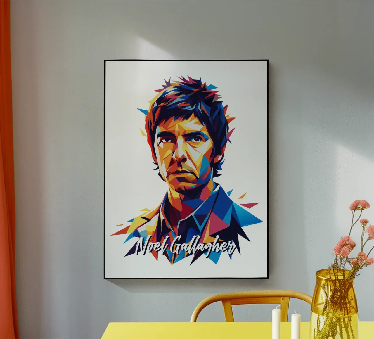 Noel Gallagher plexiglass da vectorartnesia
