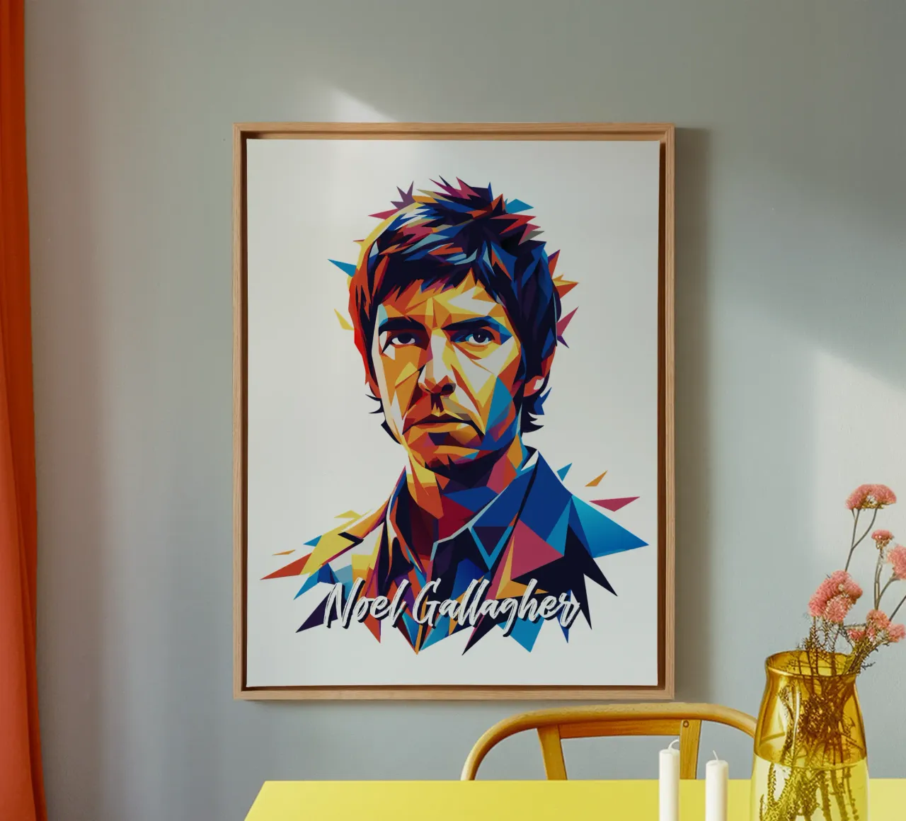 Noel Gallagher canvas by vectorartnesia