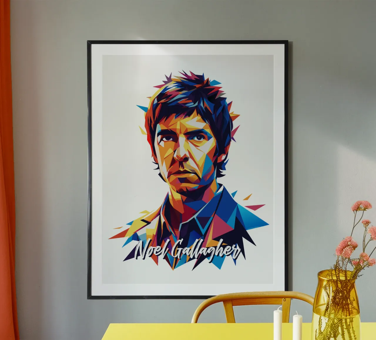 Noel Gallagher poster da vectorartnesia