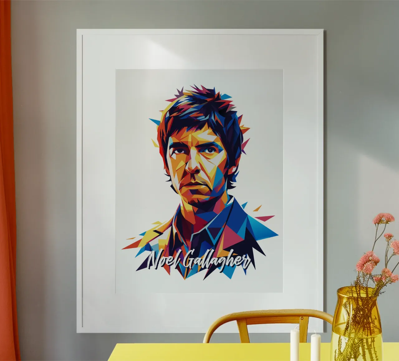 Noel Gallagher poster da vectorartnesia