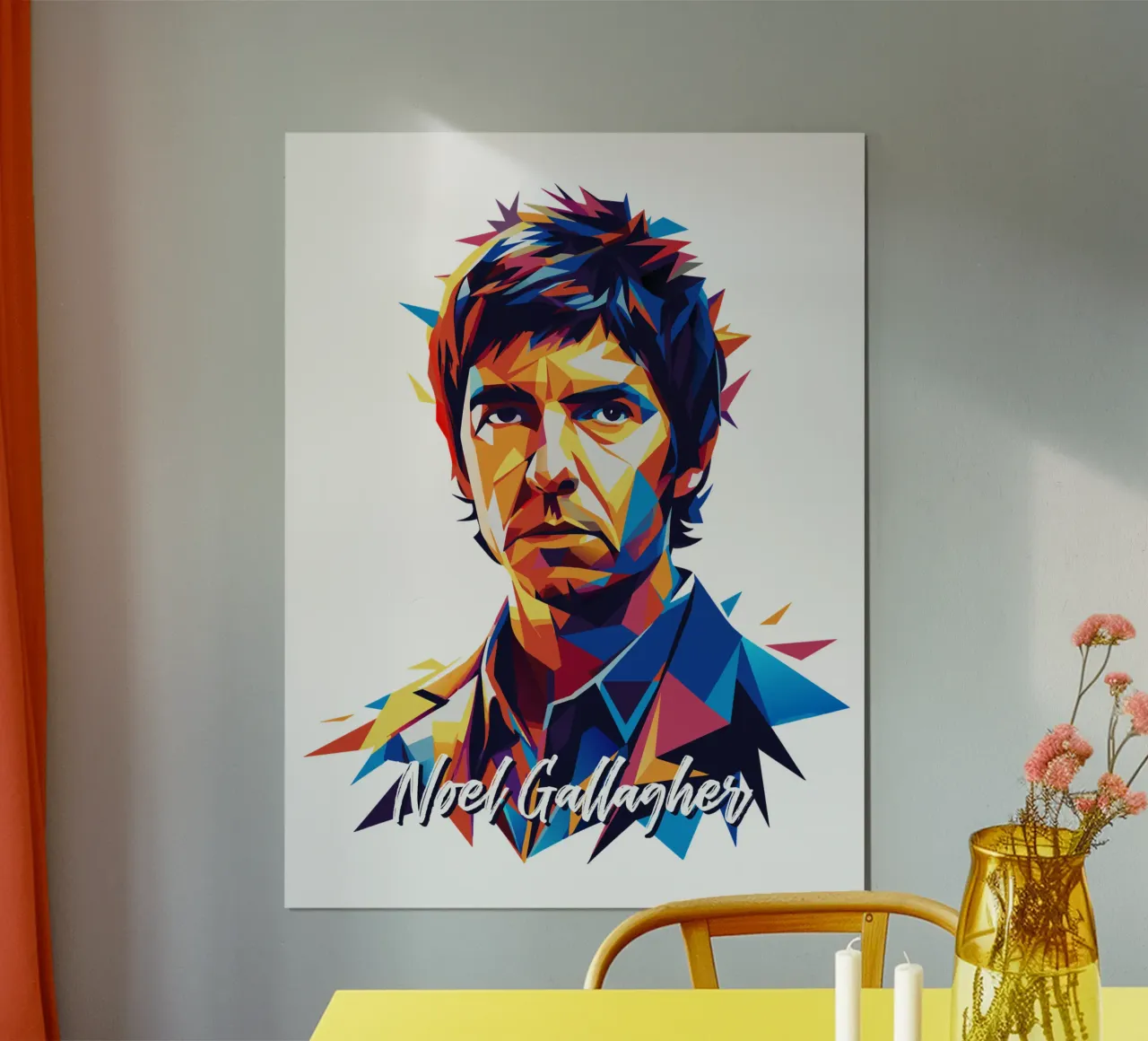 Noel Gallagher poster da vectorartnesia