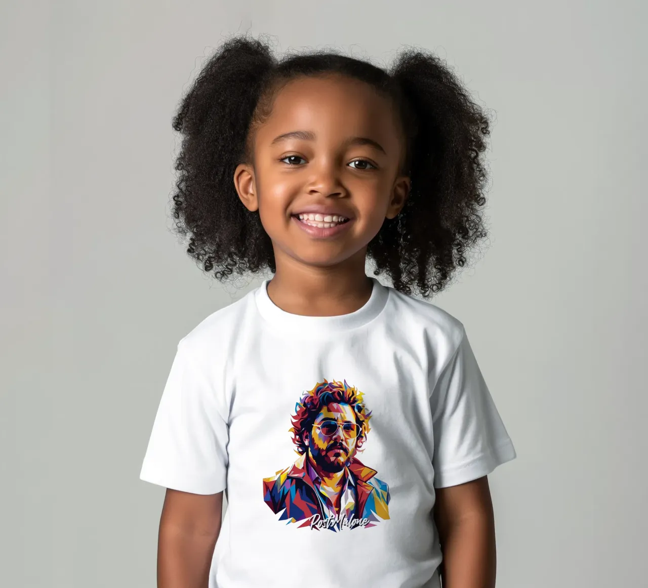 Post Malone Portrait Pop Art kids t-shirt by vectorartnesia