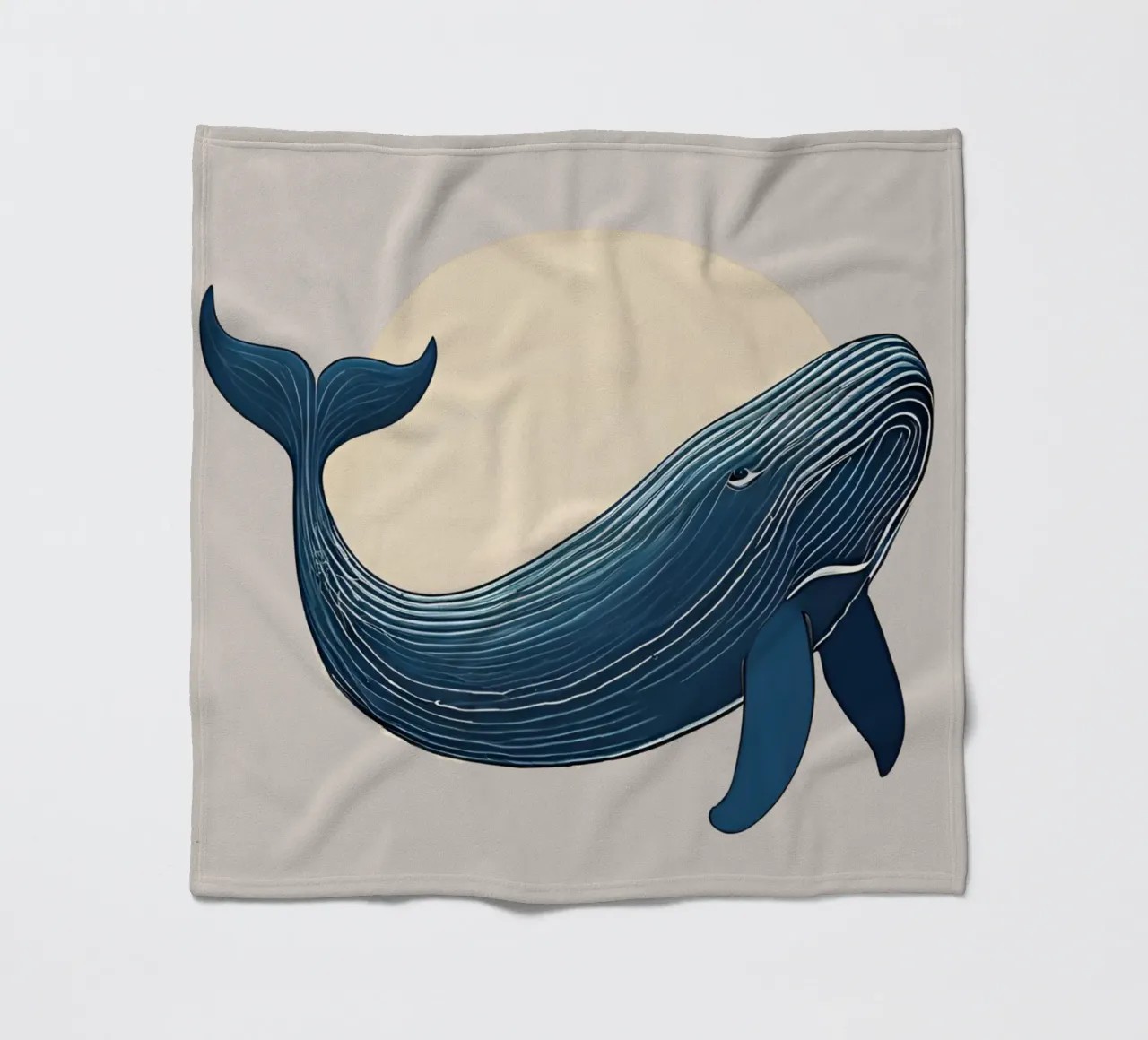 Whale of Wonder fleece blanket by Doodle Dreams Art