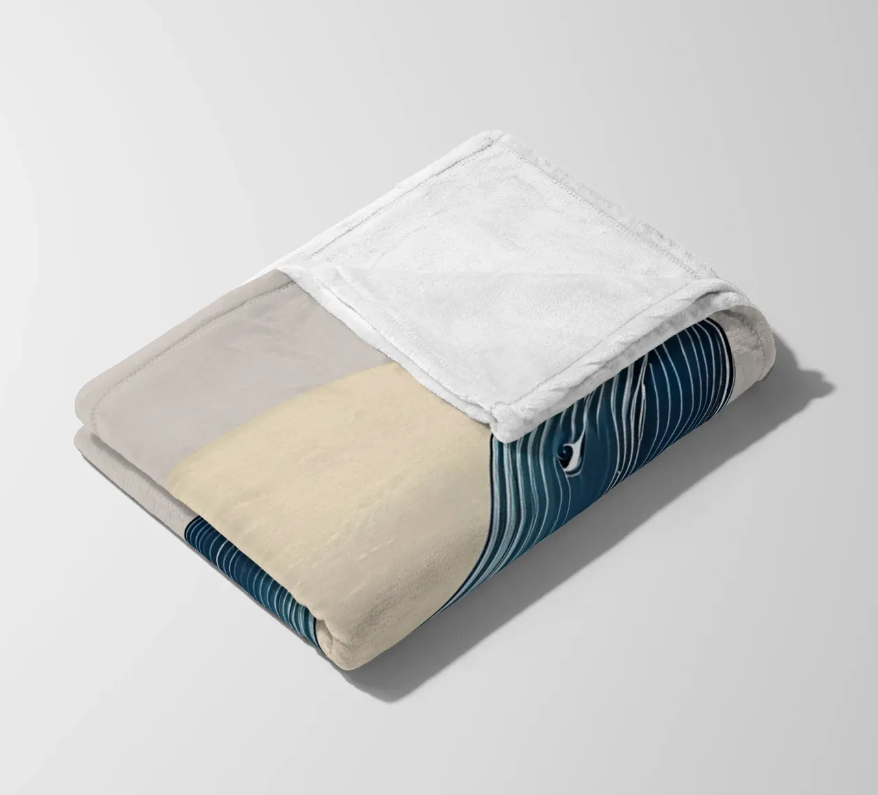 Whale of Wonder fleece blanket by Doodle Dreams Art