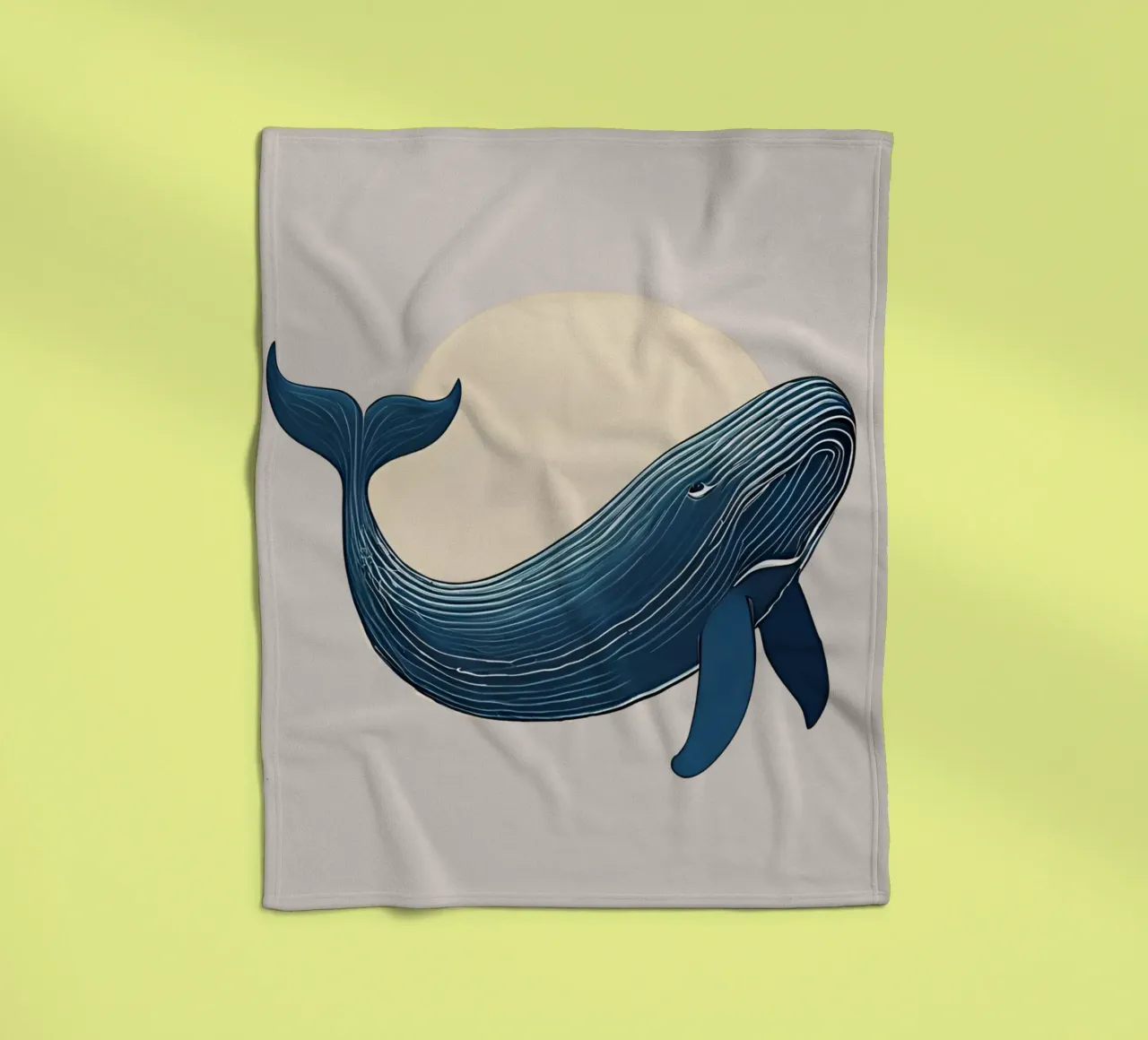 Whale of Wonder fleece blanket by Doodle Dreams Art