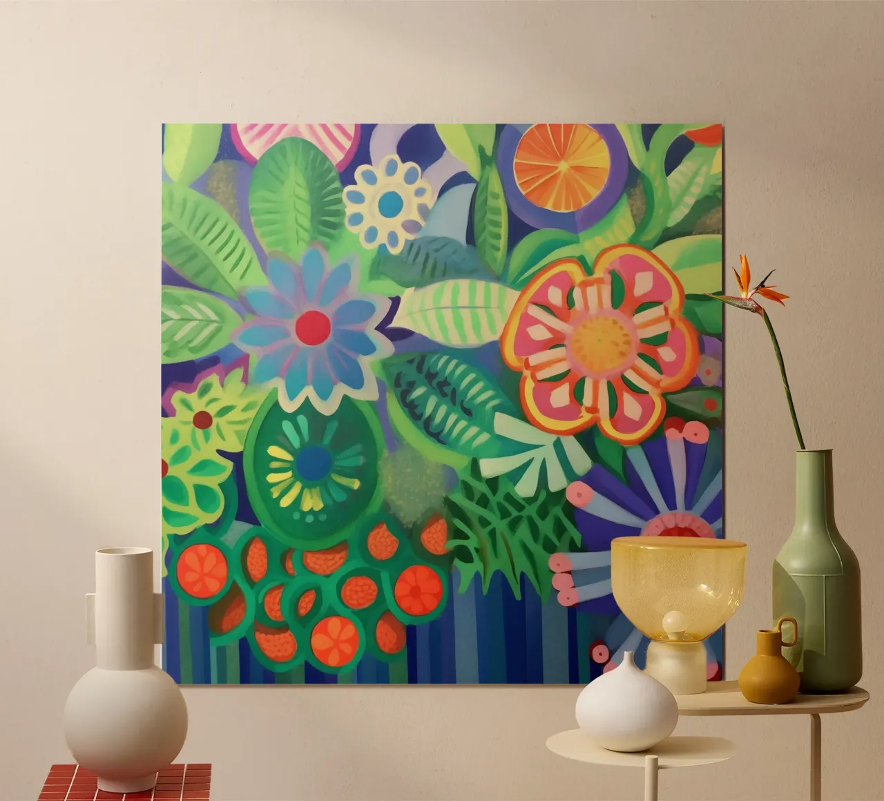 Armonia floreale colorata carta hahnemühle da Carinaprint