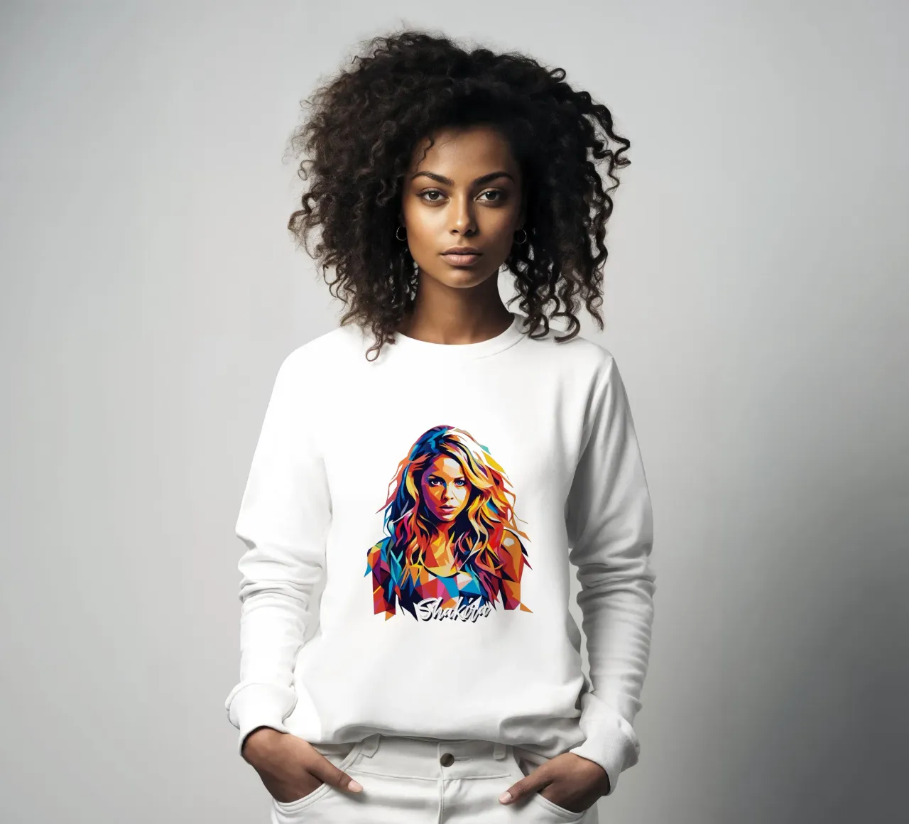 Shakira Portrait Pop Art felpa da vectorartnesia