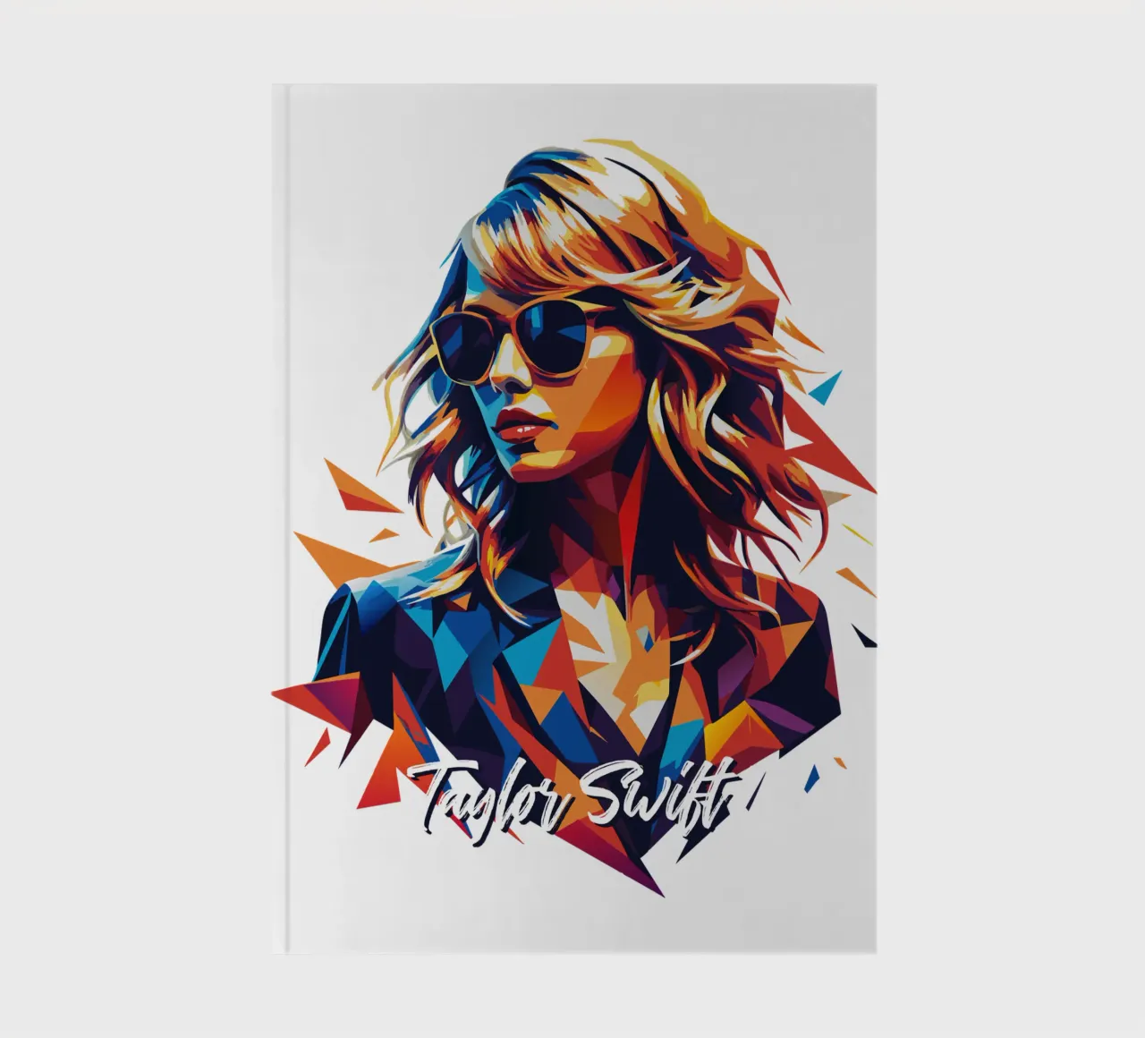 Taylor Swift Portrait Pop Art notebook by vectorartnesia