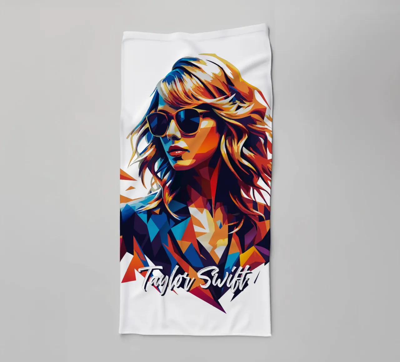 Taylor Swift Portret Pop Art badhanddoek van vectorartnesia