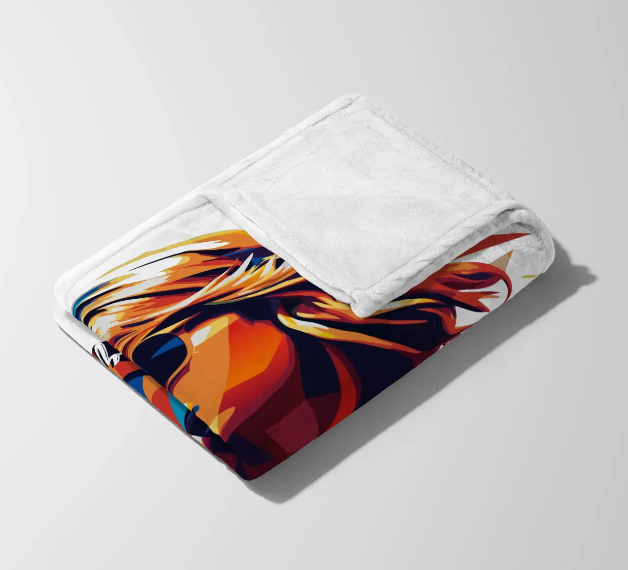 Ritratto di Taylor Swift Pop Art coperta in pile da vectorartnesia