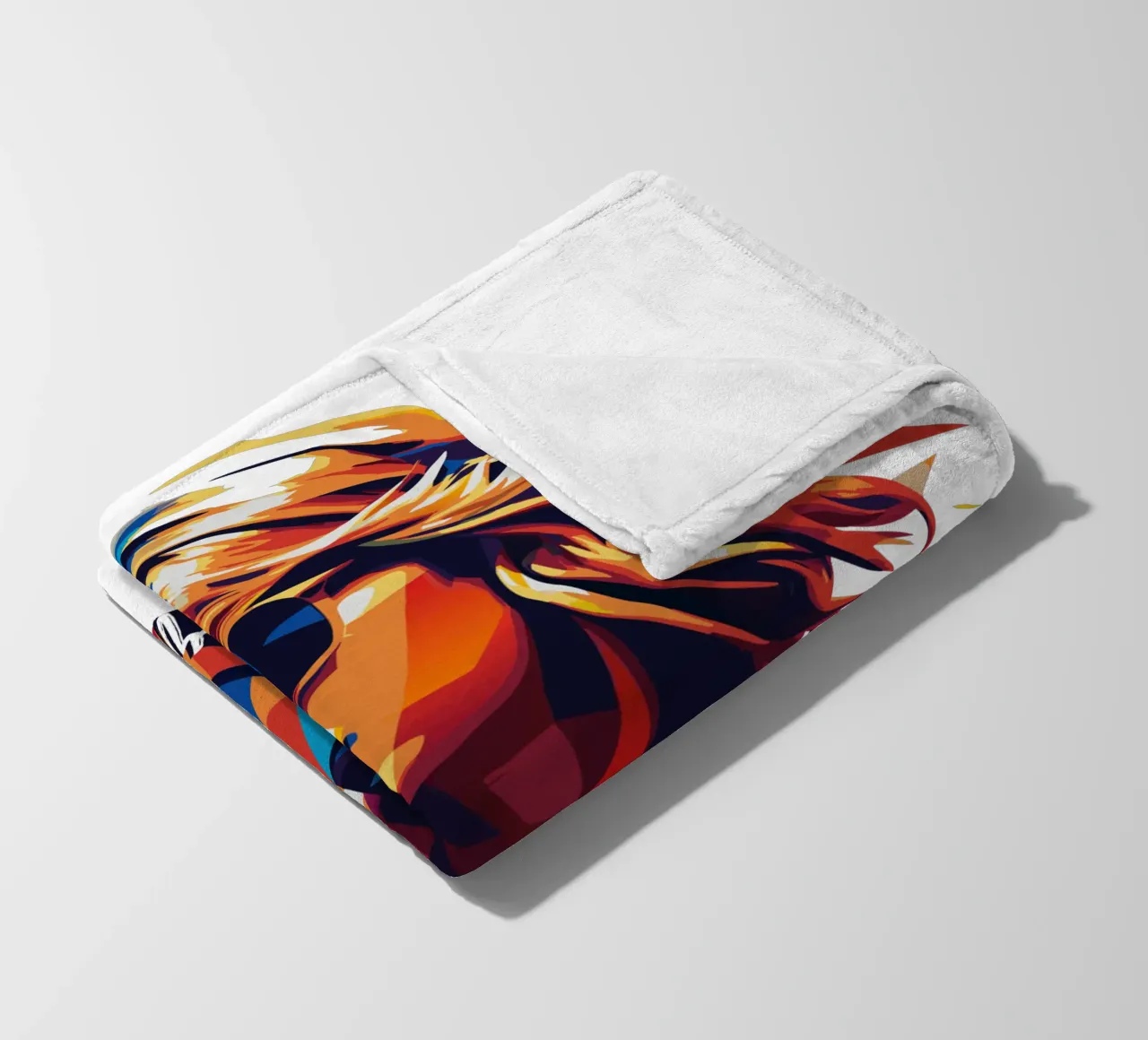 Ritratto di Taylor Swift Pop Art coperta in pile da vectorartnesia