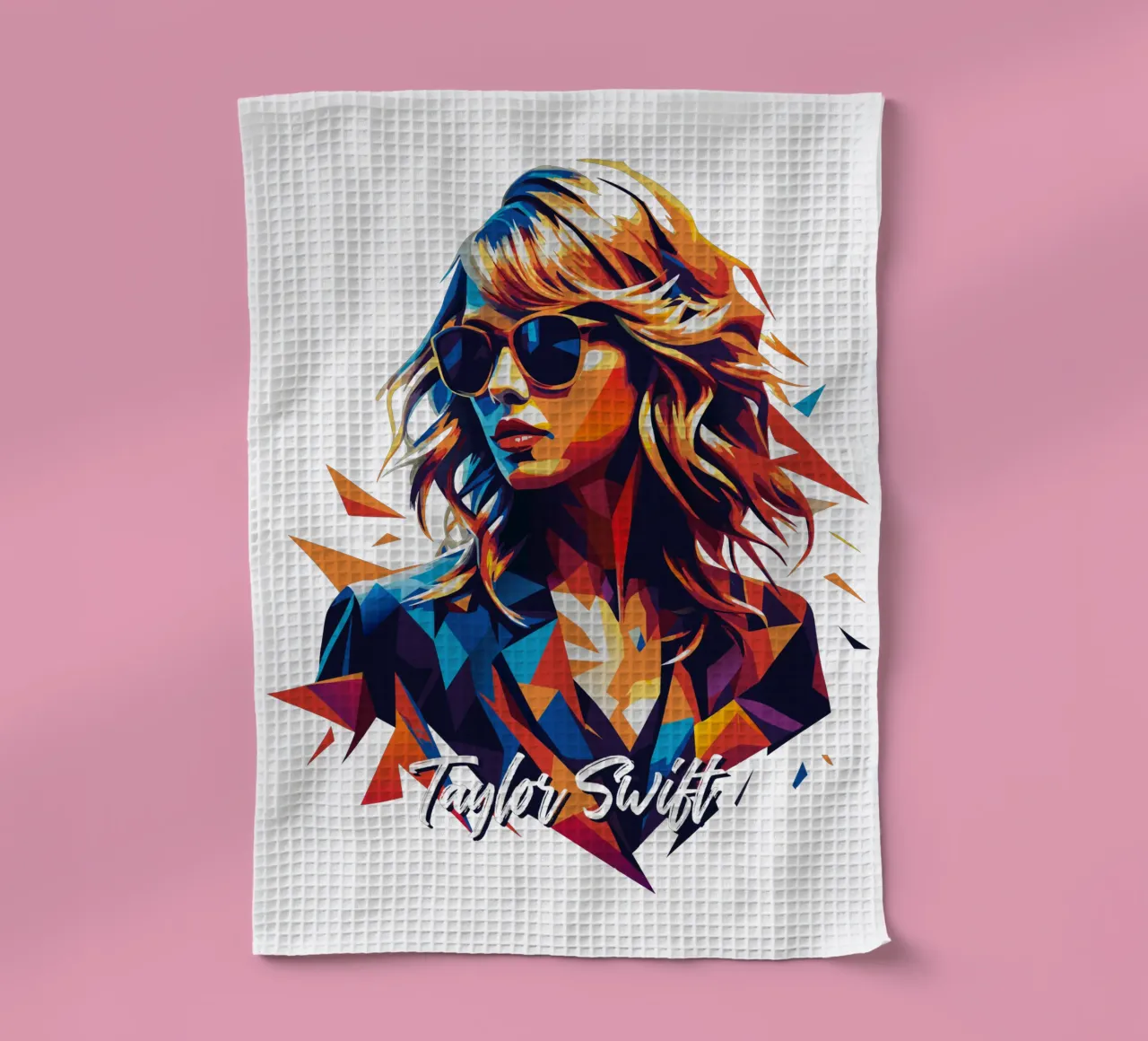 Ritratto di Taylor Swift Pop Art canovaccio da cucina da vectorartnesia