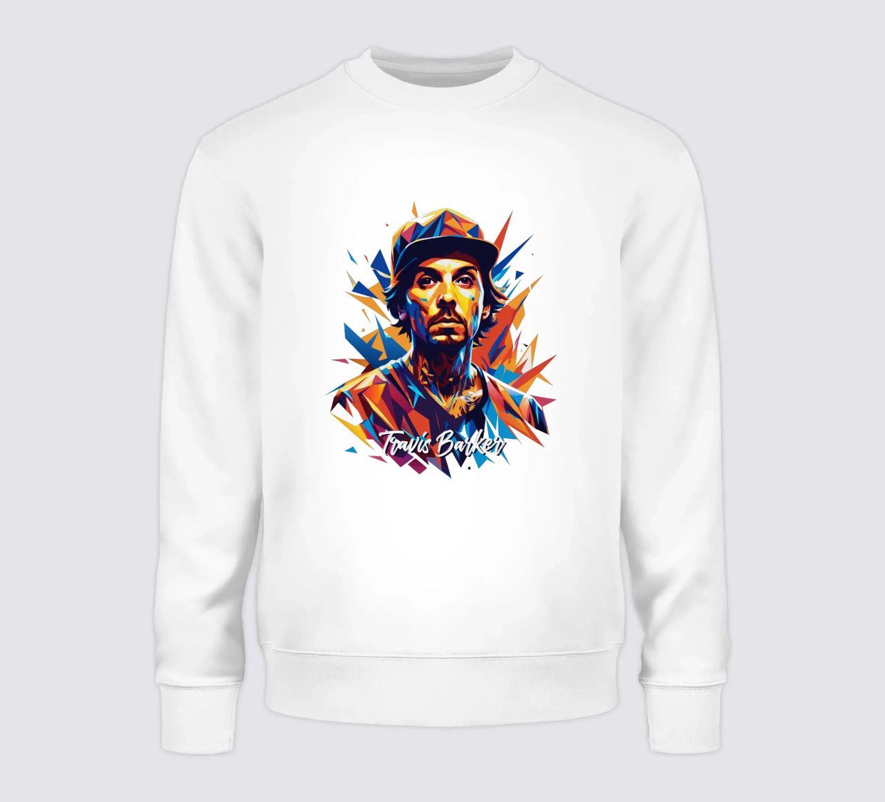 Travis Barker Ritratto Pop Art felpa da vectorartnesia
