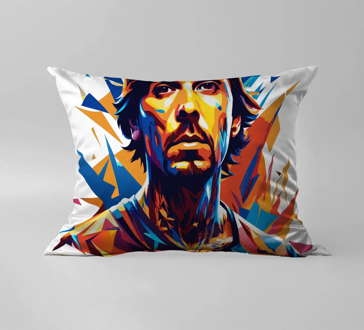 Travis Barker Ritratto Pop Art cuscino da vectorartnesia