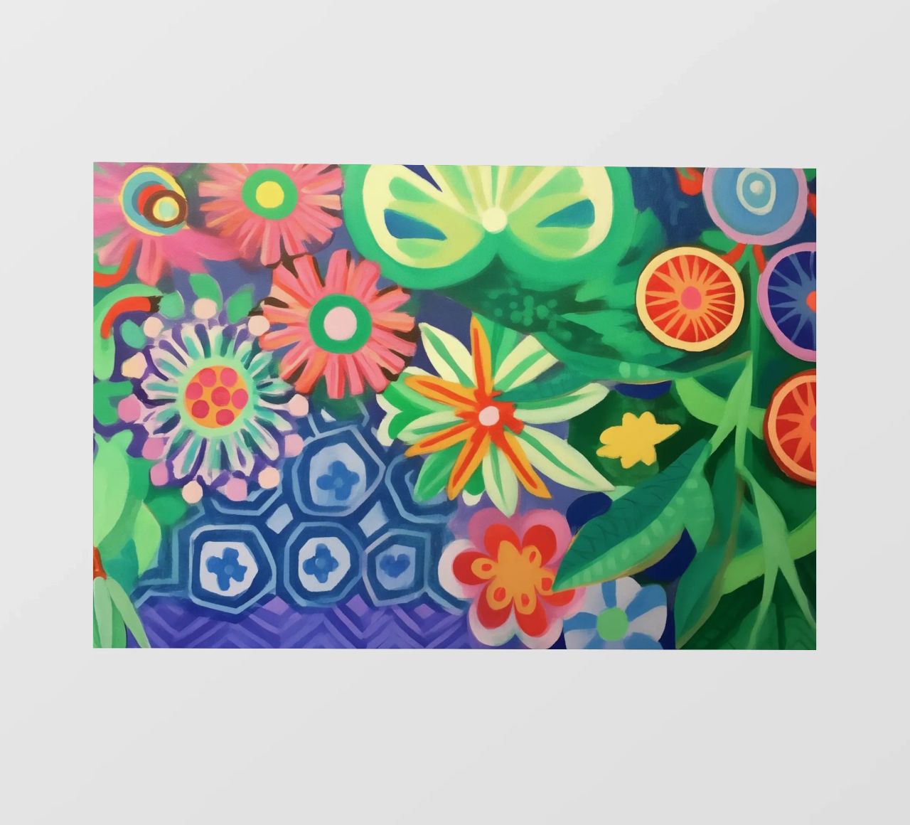 Dancing flower colours photo wallpaper by Carinaprint