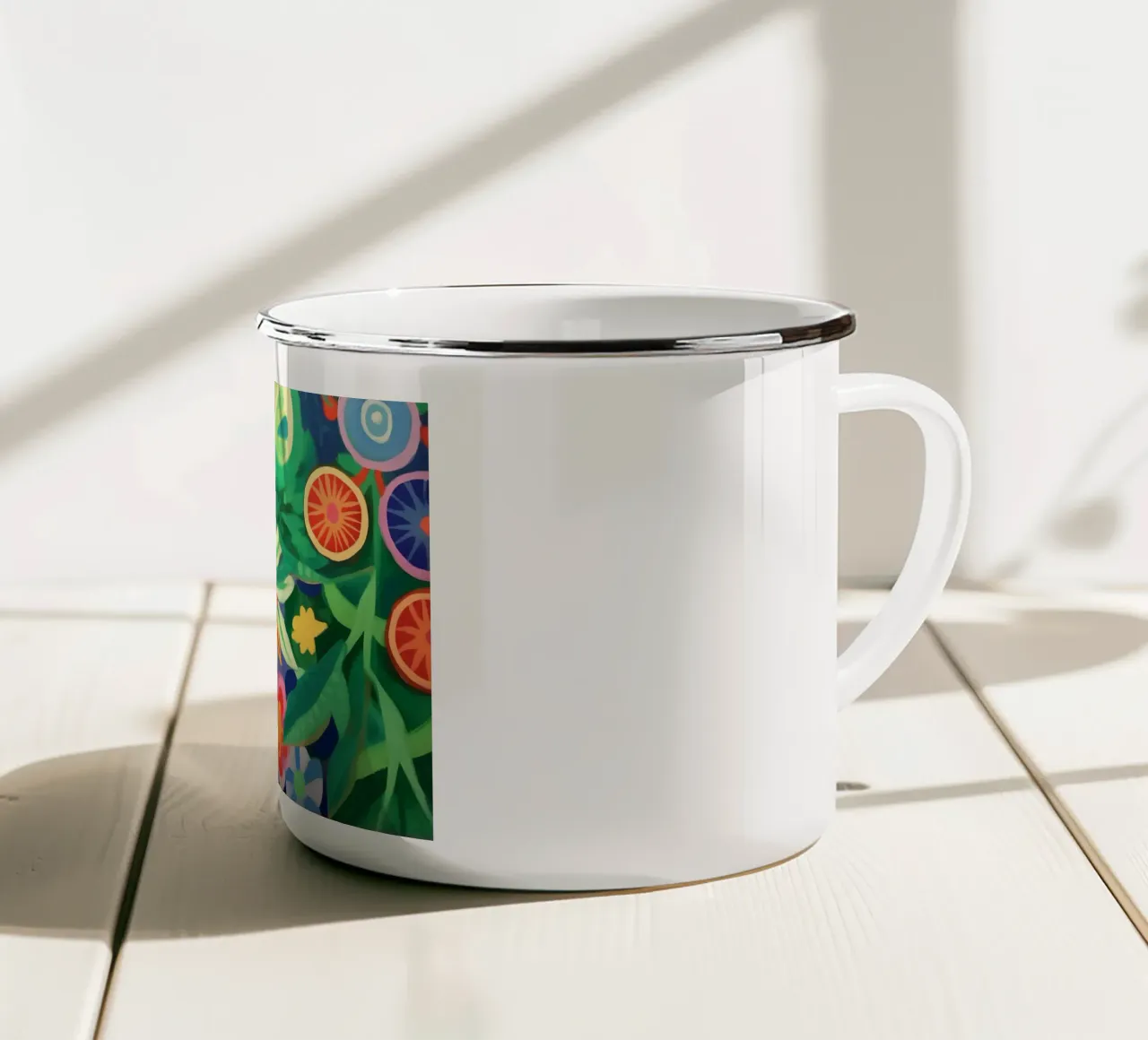I colori dei fiori danzanti tazza in smalto da Carinaprint