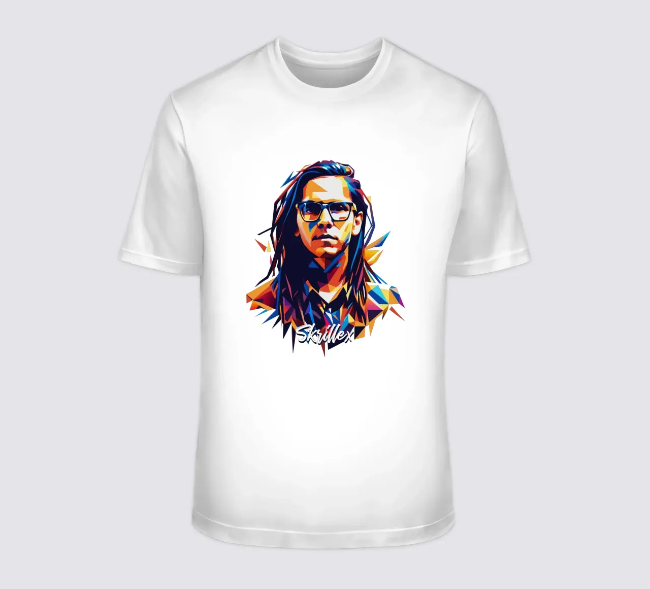 Ritratto pop art di Skrillex t-shirt da vectorartnesia