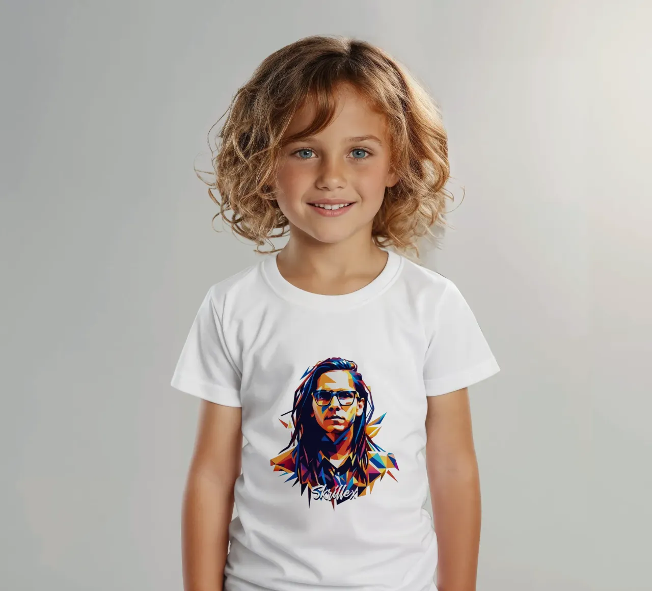 Skrillex Pop Art Portrait kids t-shirt by vectorartnesia