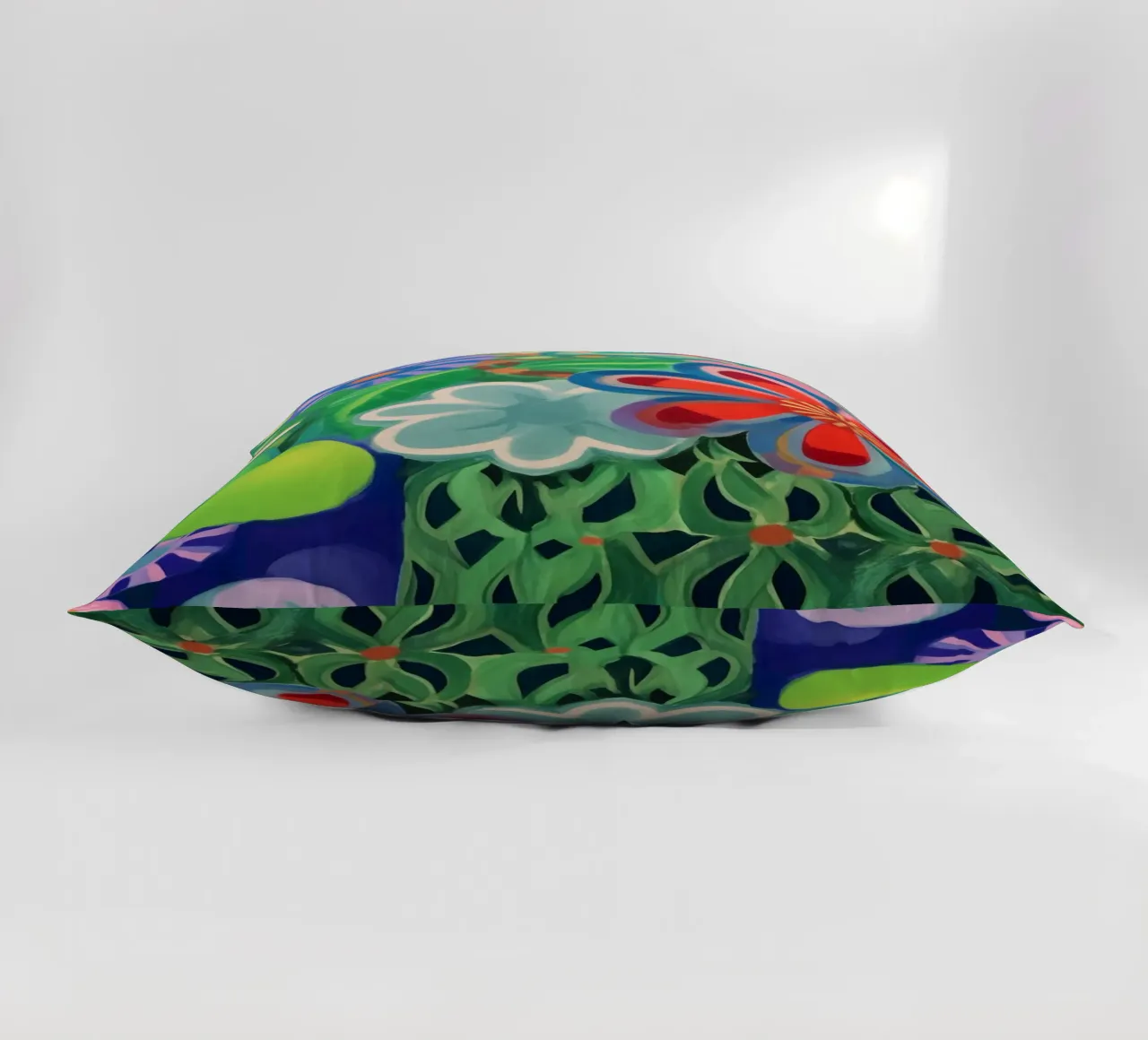 Giunchi floreali colorati cuscino da Carinaprint