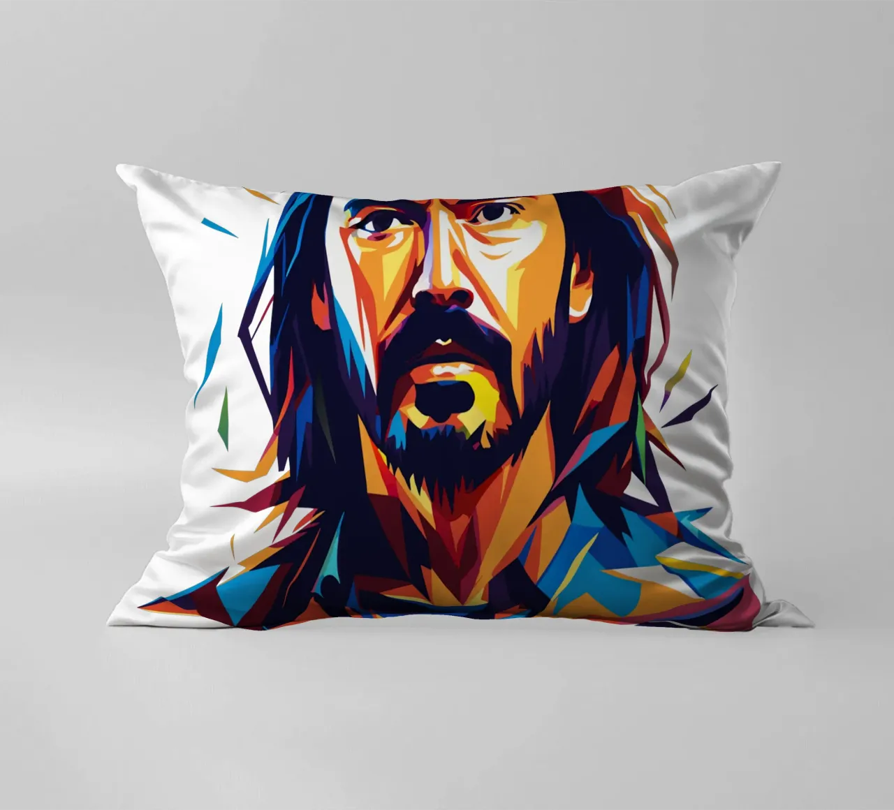 Steve Aoki Pop Art Porträt Kissen von vectorartnesia