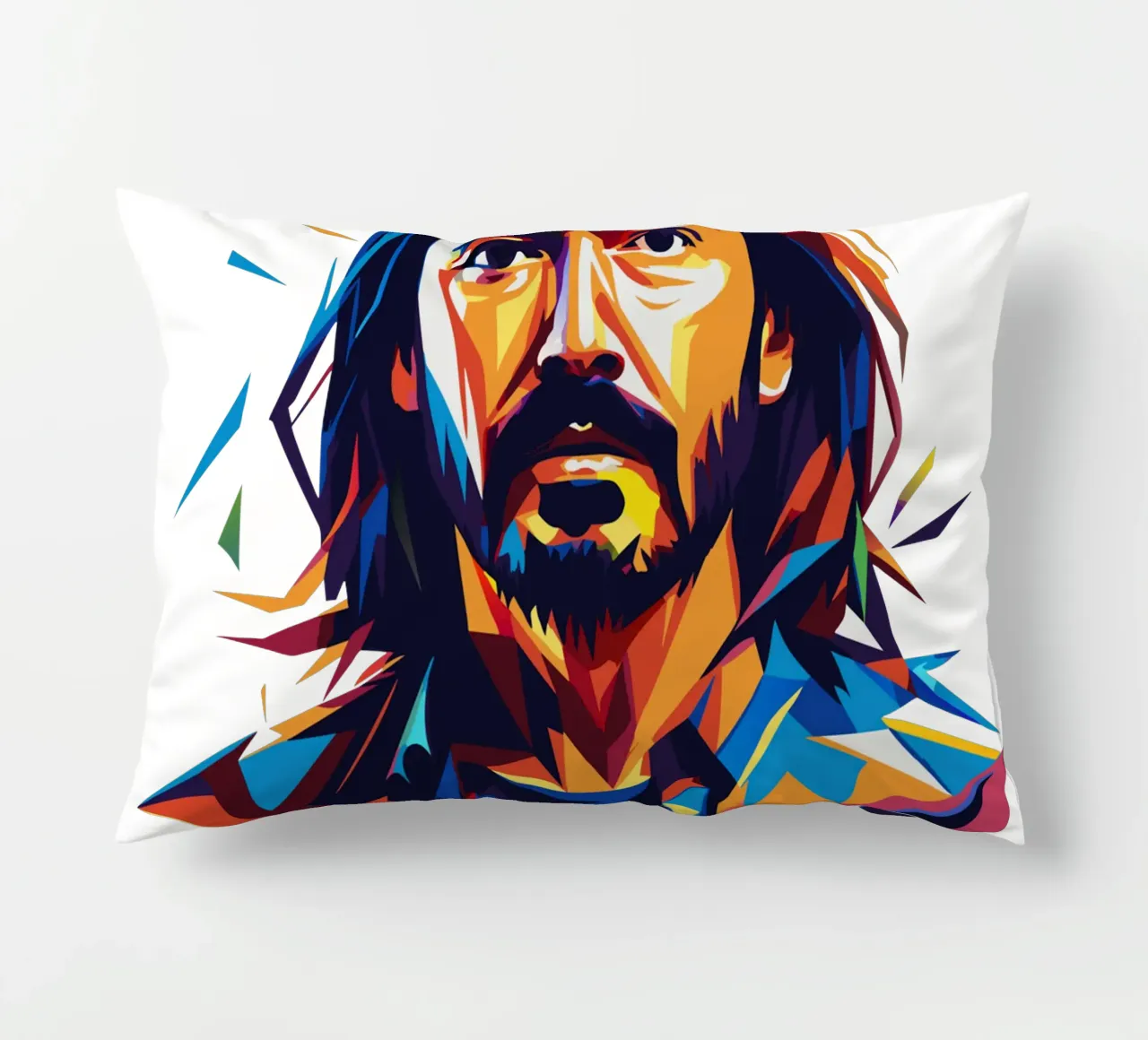 Steve Aoki Pop Art Porträt Kissen von vectorartnesia