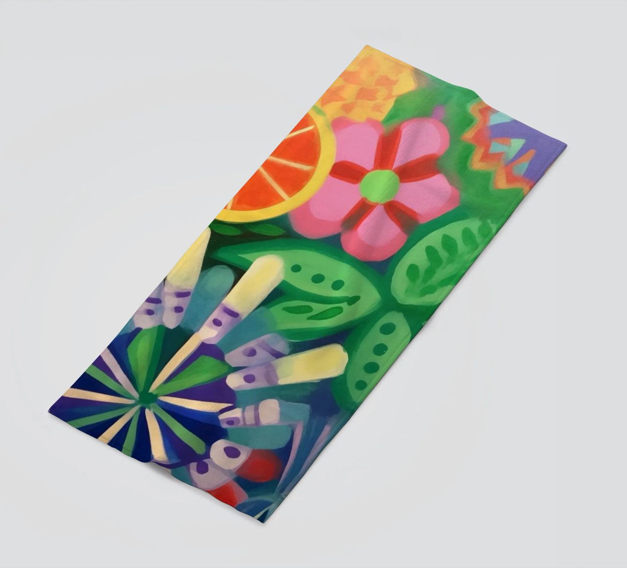 Prairie d'été colorée serviette de plage de Carinaprint