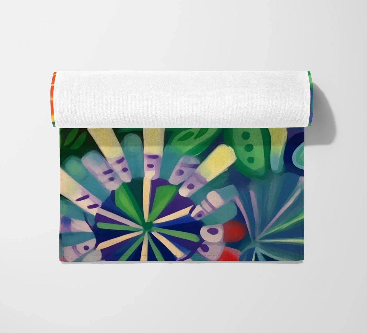 Prairie d'été colorée serviette de plage de Carinaprint