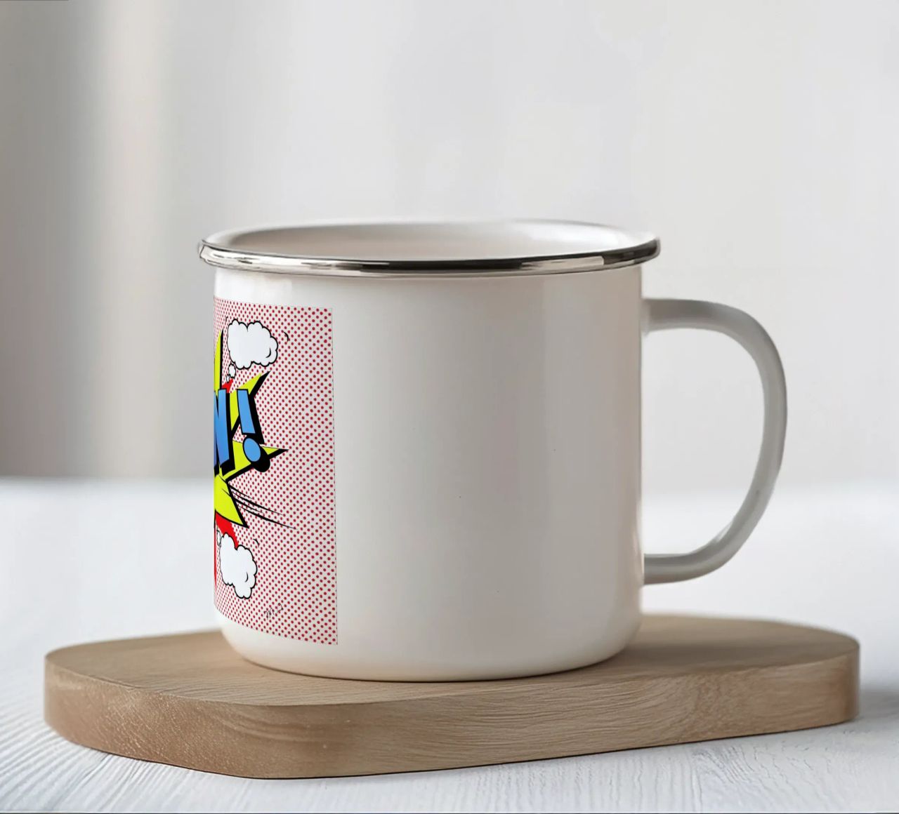Pow 2 tazza in smalto da Mark Ashkenazi