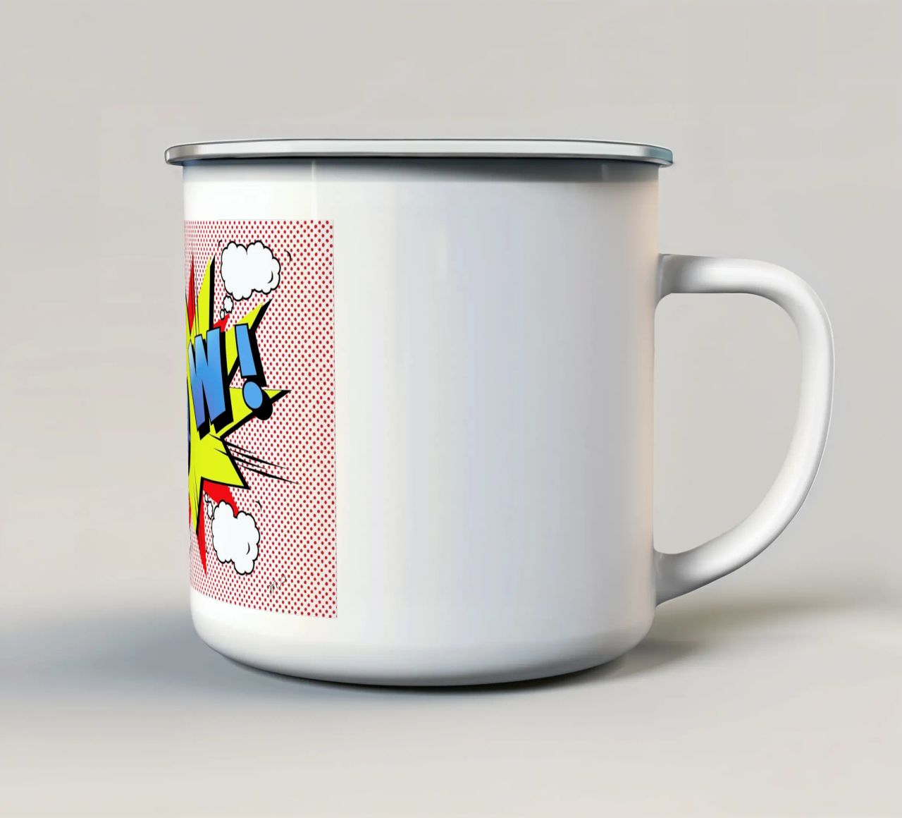 Pow 2 tazza in smalto da Mark Ashkenazi