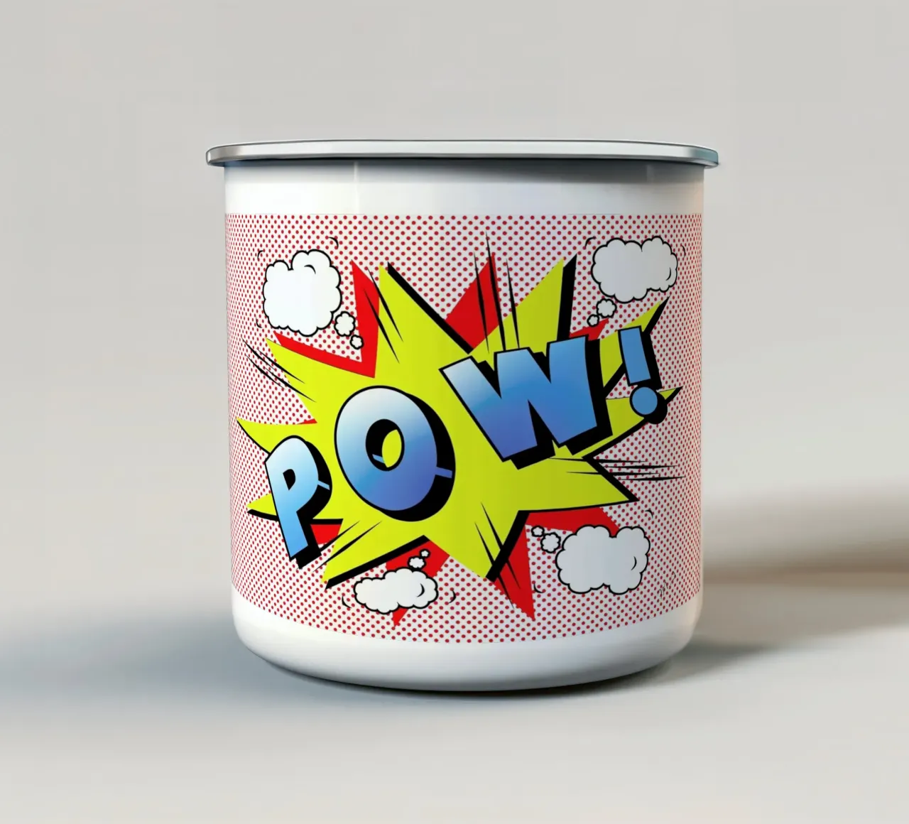 Pow 2 taza de esmalte de Mark Ashkenazi