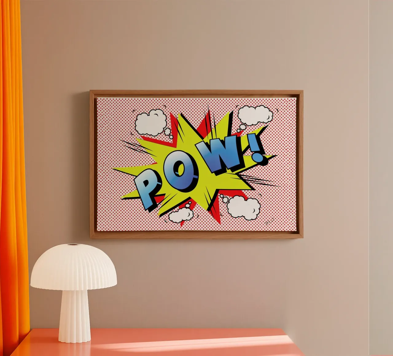 Pow 2 canvas met Baklijst van Mark Ashkenazi