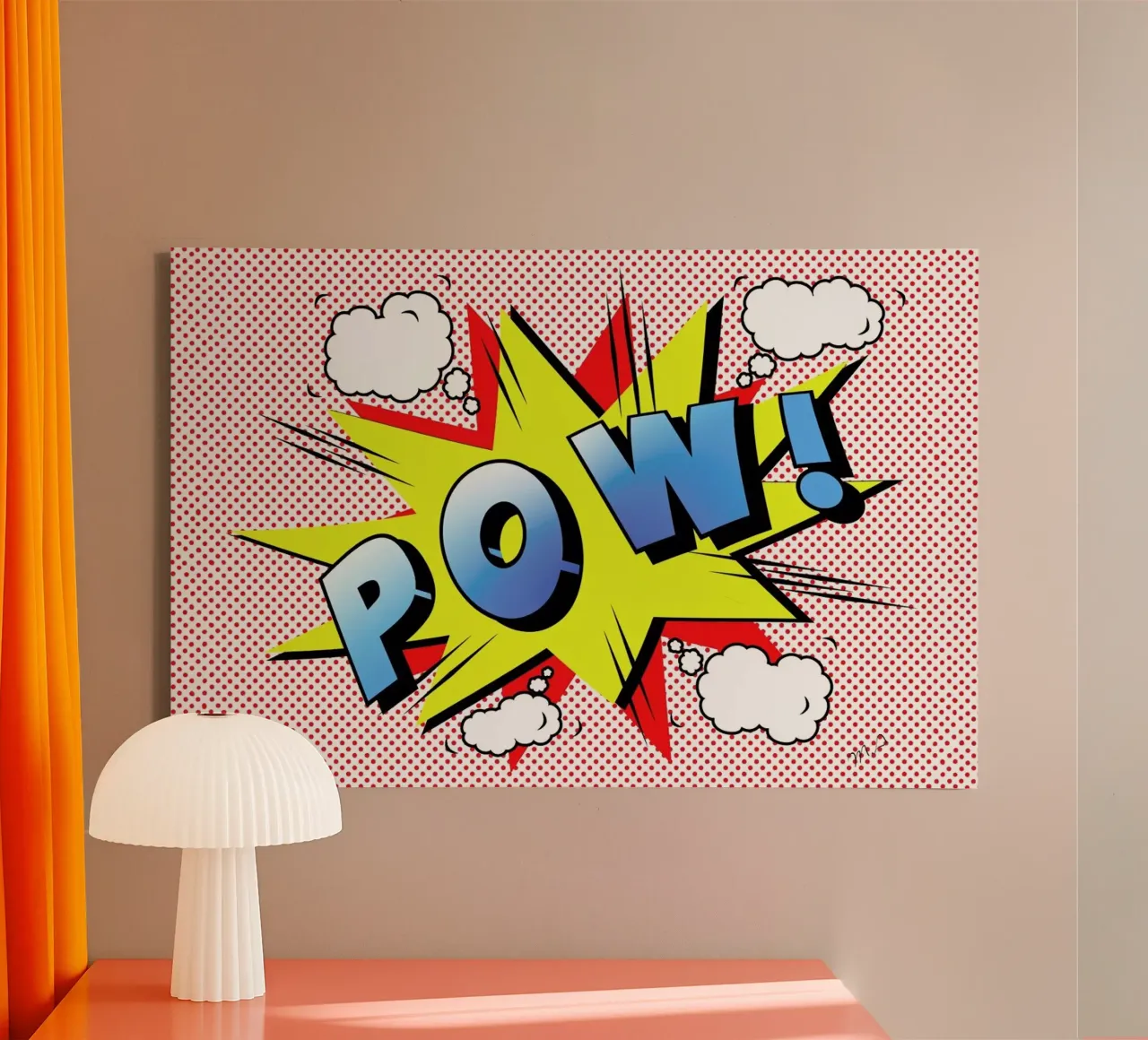Pow 2 canvas met Baklijst van Mark Ashkenazi