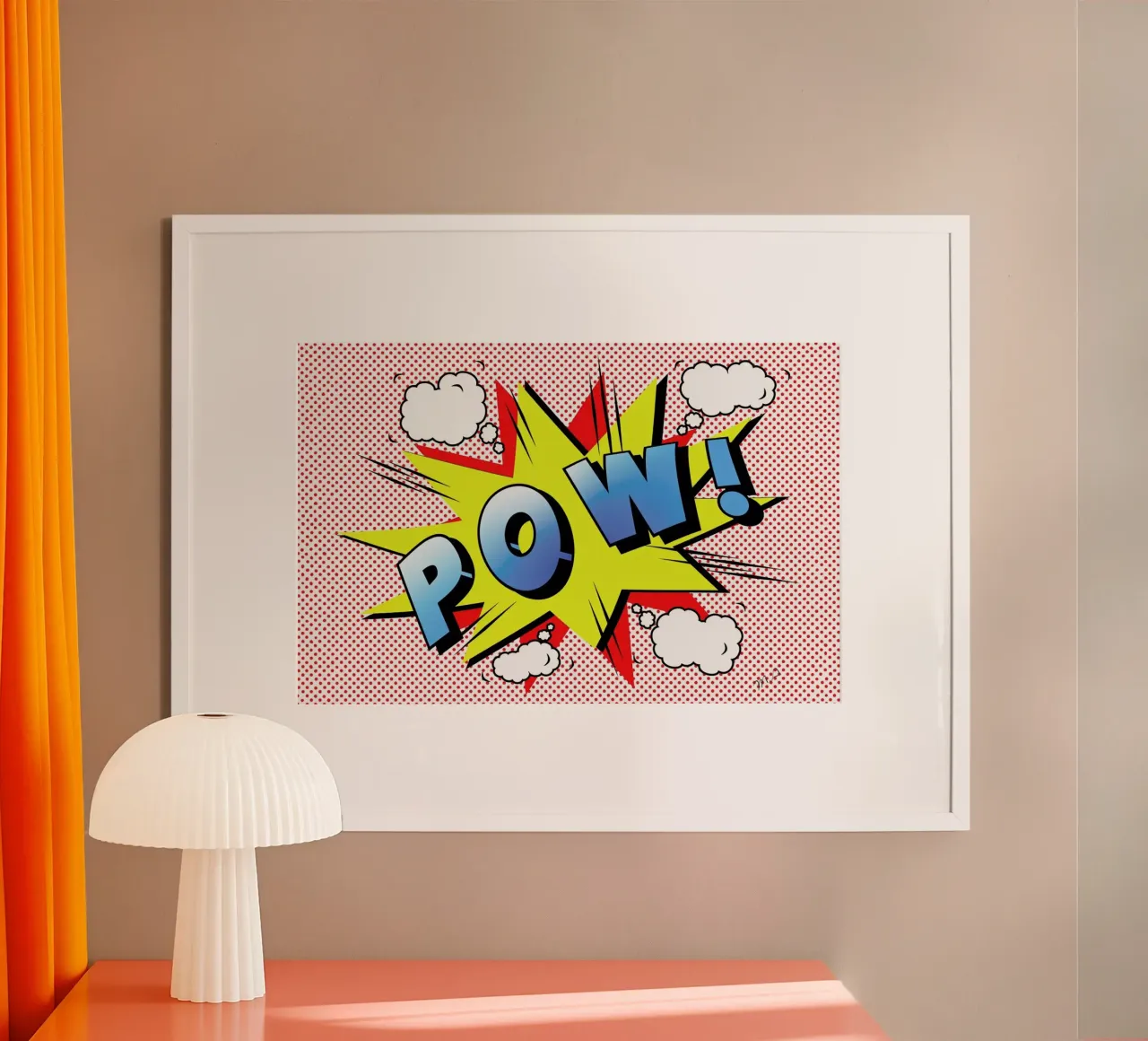 Pow 2 poster con telaio in alluminio da Mark Ashkenazi