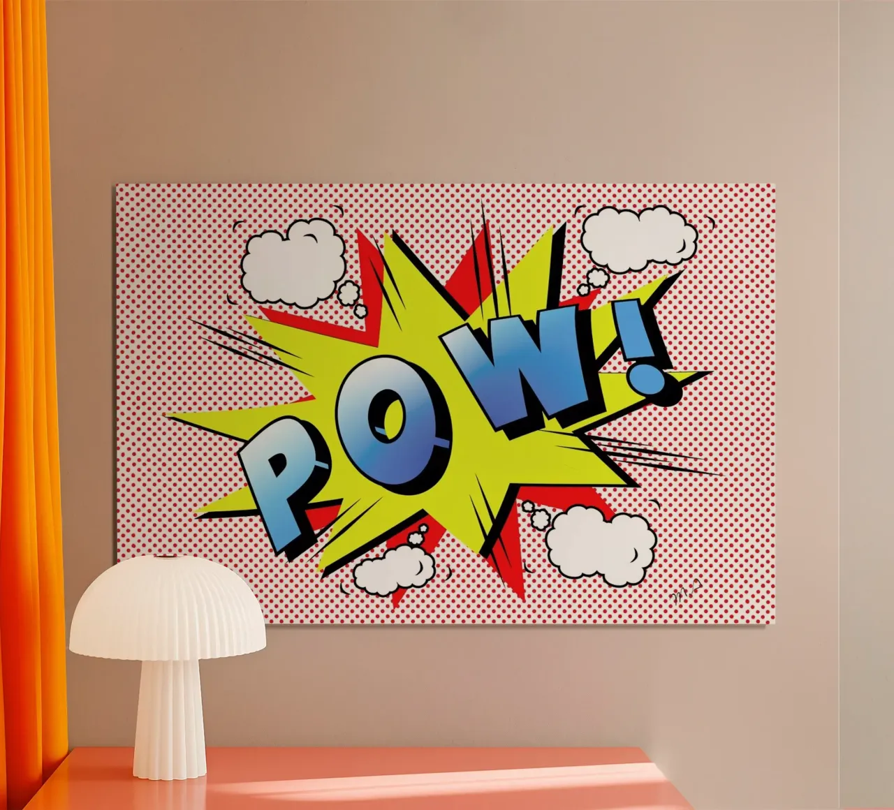 Pow 2 poster con telaio in alluminio da Mark Ashkenazi