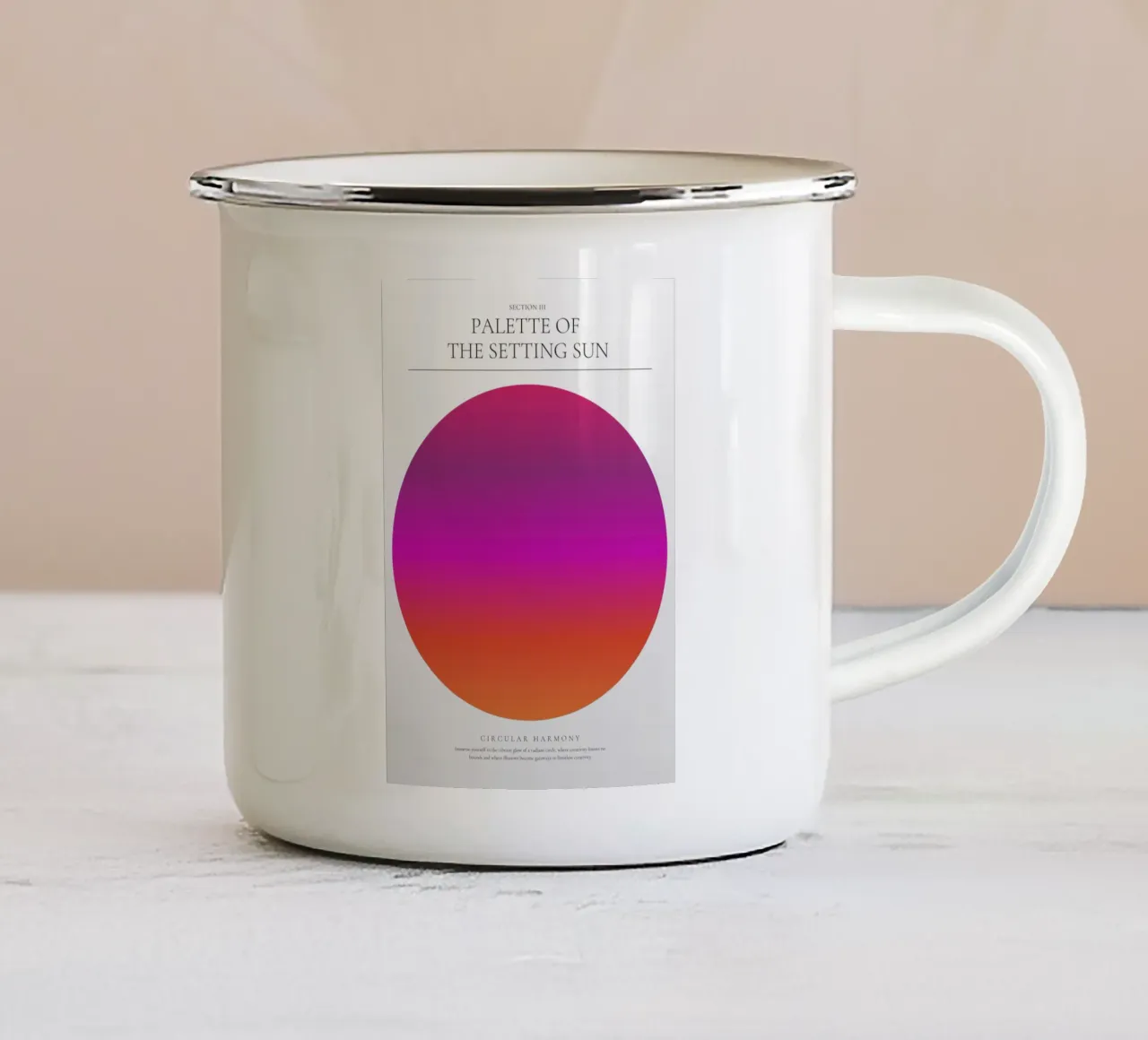 Miraggio enigmatico tazza in smalto da RS LAB STUDIO