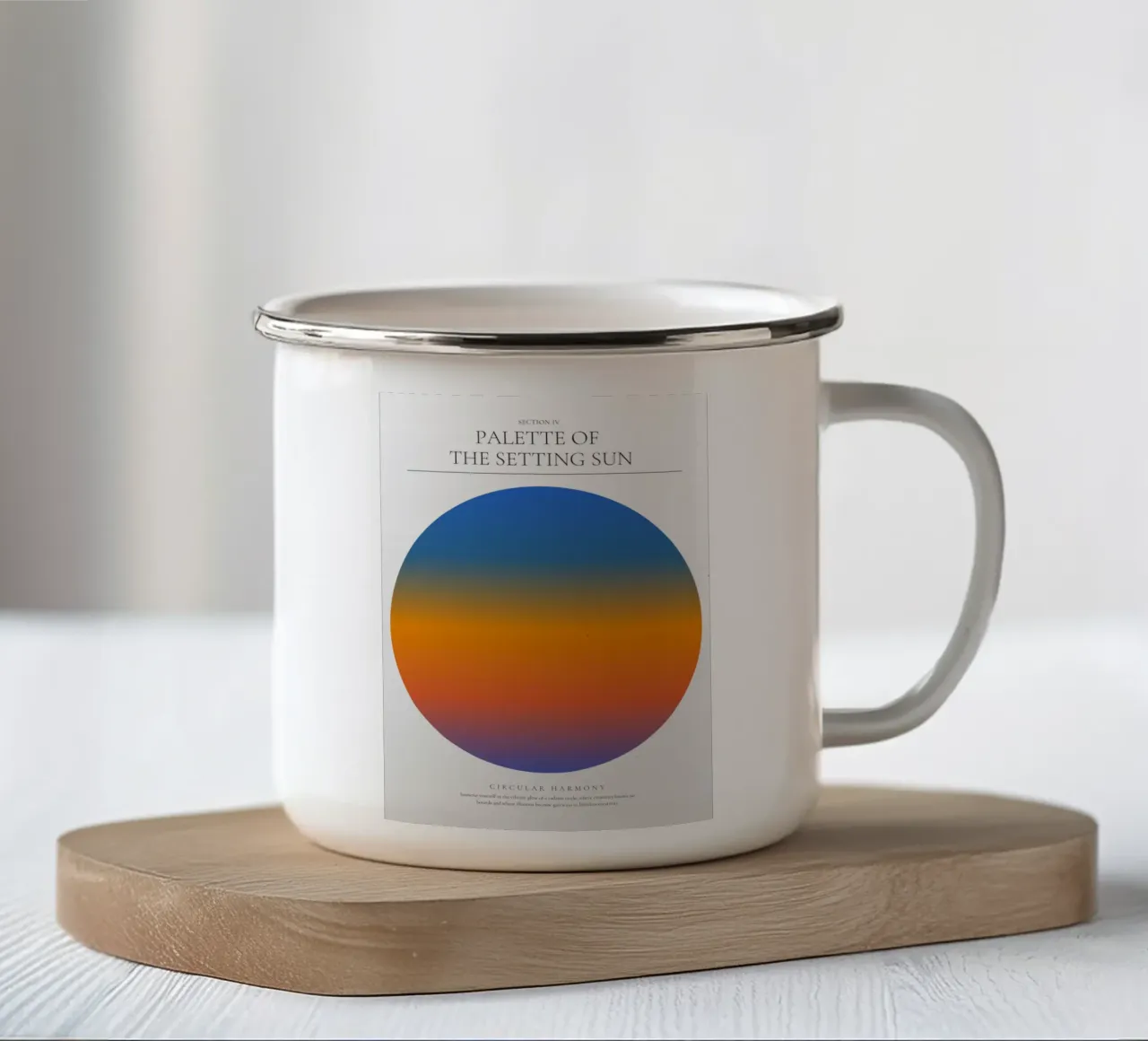 Echi di luce tazza in smalto da RS LAB STUDIO