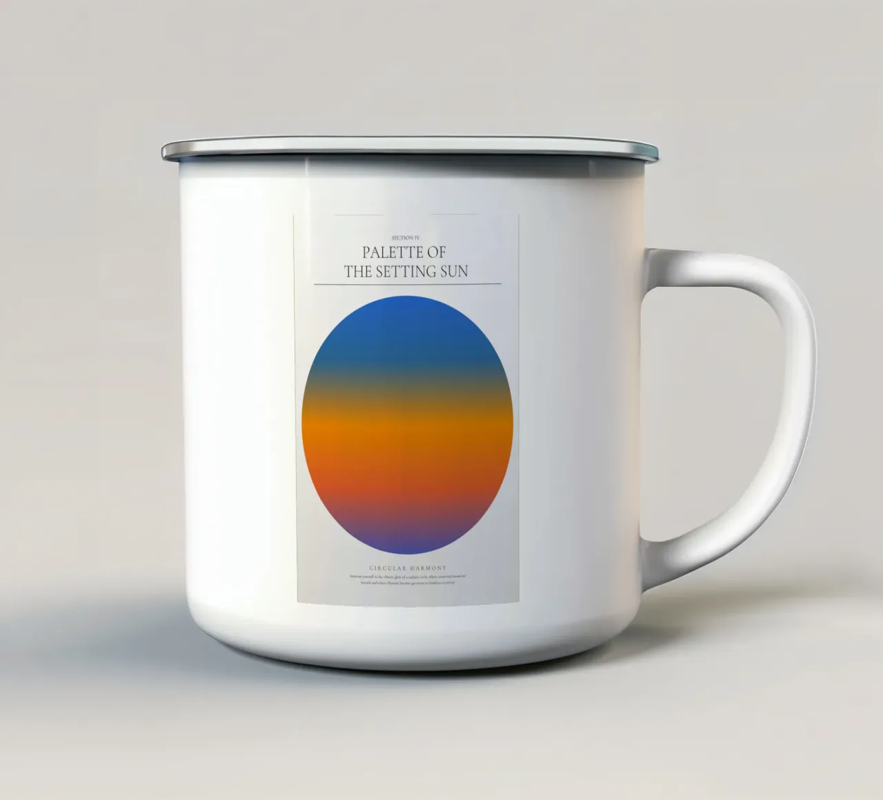 Echi di luce tazza in smalto da RS LAB STUDIO