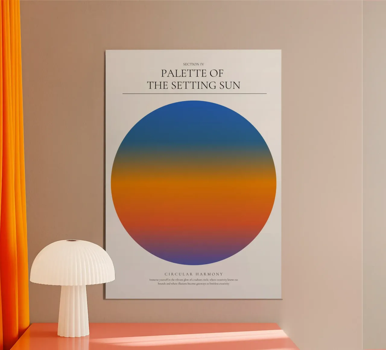 Echi di luce poster con telaio in plastica da RS LAB STUDIO