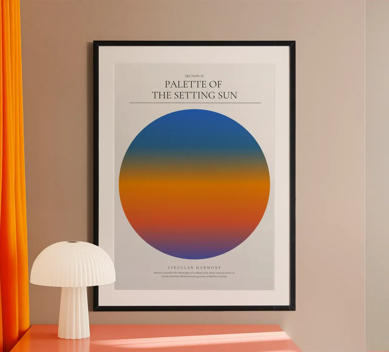 Echi di luce poster con telaio in plastica da RS LAB STUDIO