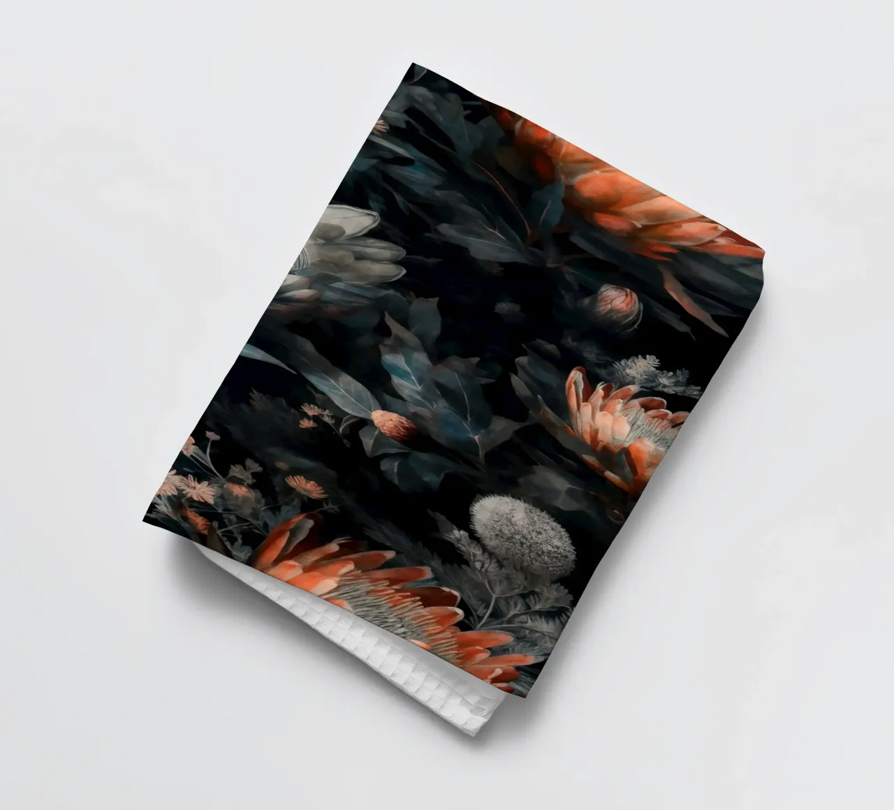 Natural beauty flora nature art tea towel by Justyna Jaszke JBJart