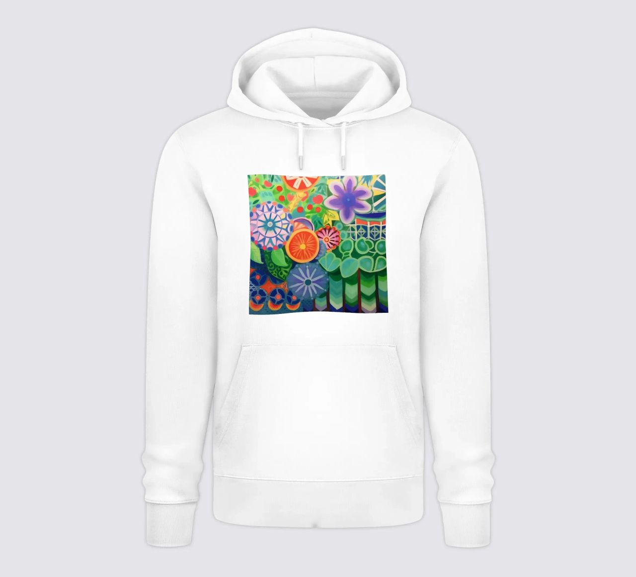 Un'esplosione di fiori colorati felpa con cappuccio da Carinaprint