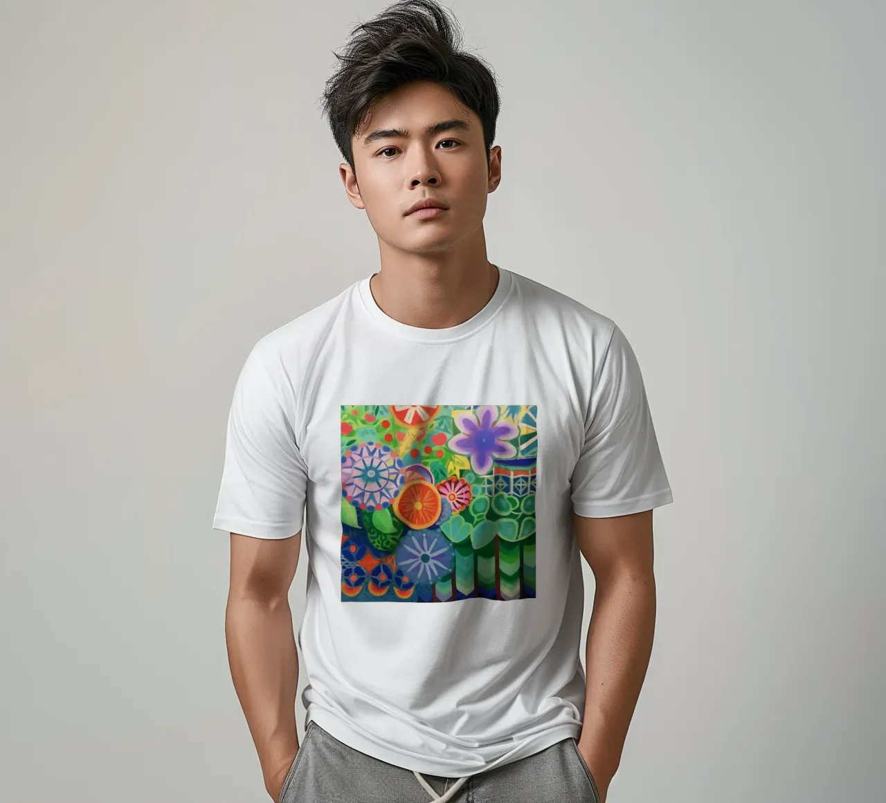 Un'esplosione di fiori colorati t-shirt da Carinaprint