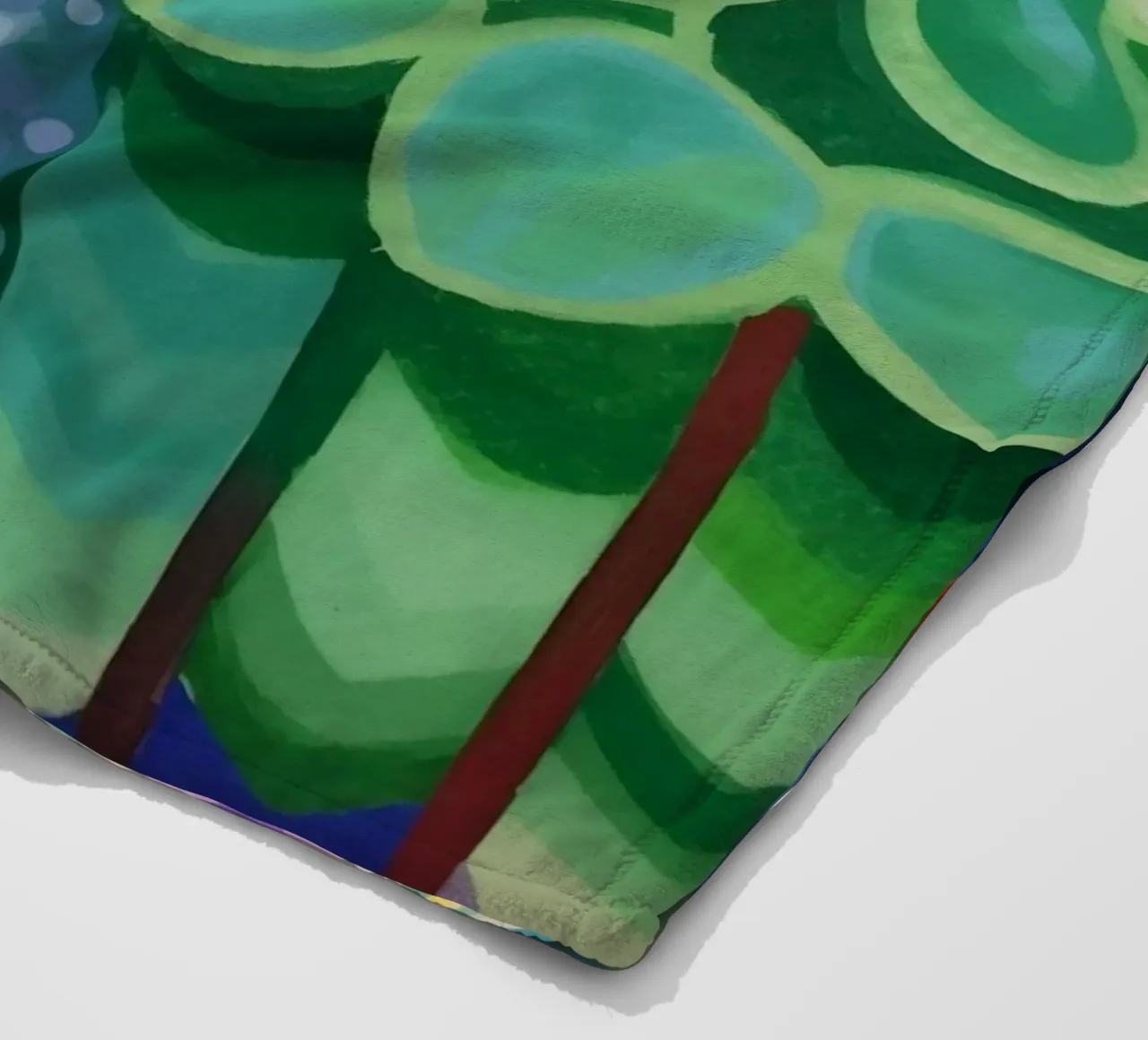Un'esplosione di fiori colorati coperta in pile da Carinaprint