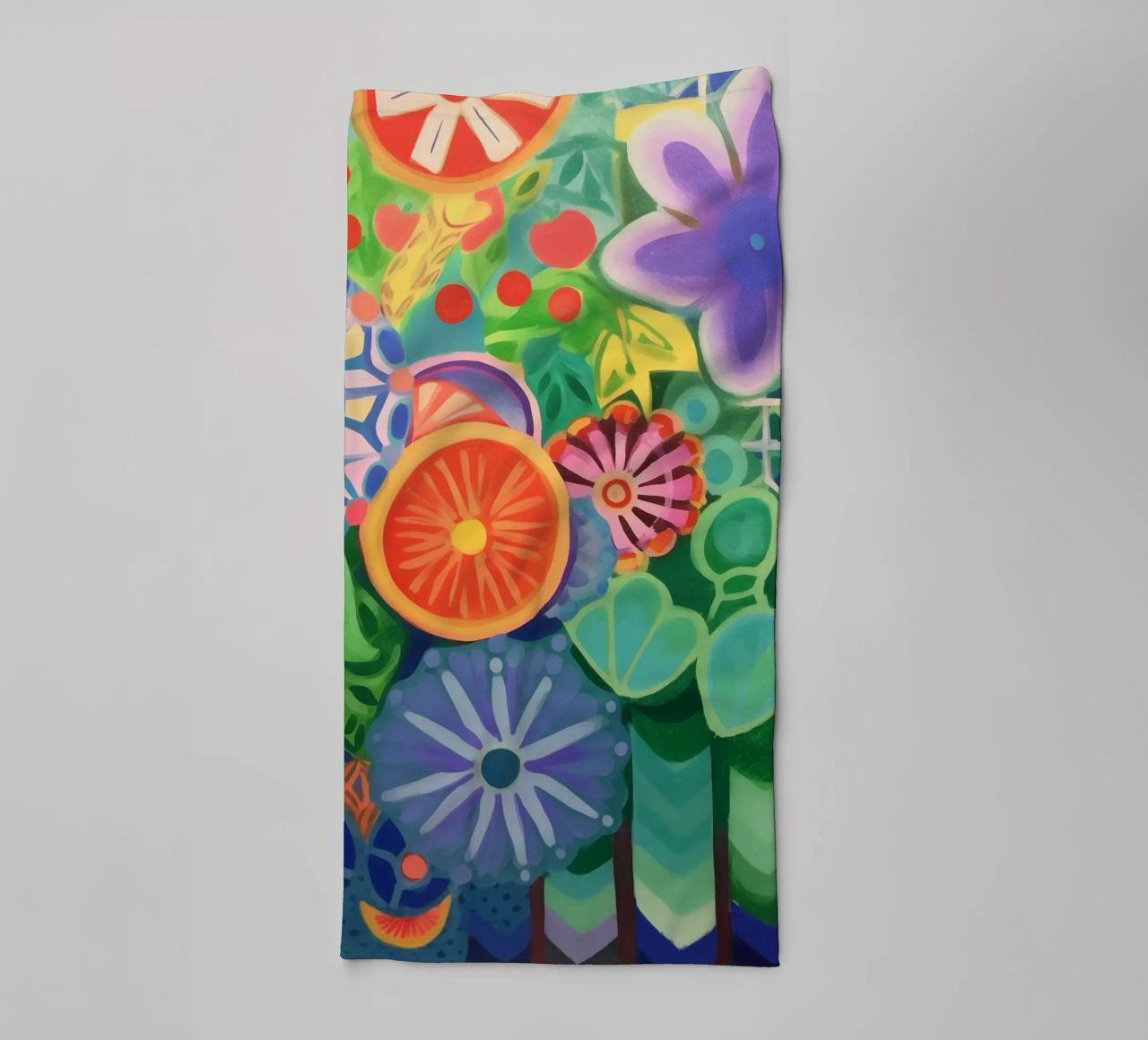 Explosion de fleurs colorées serviette de bain de Carinaprint
