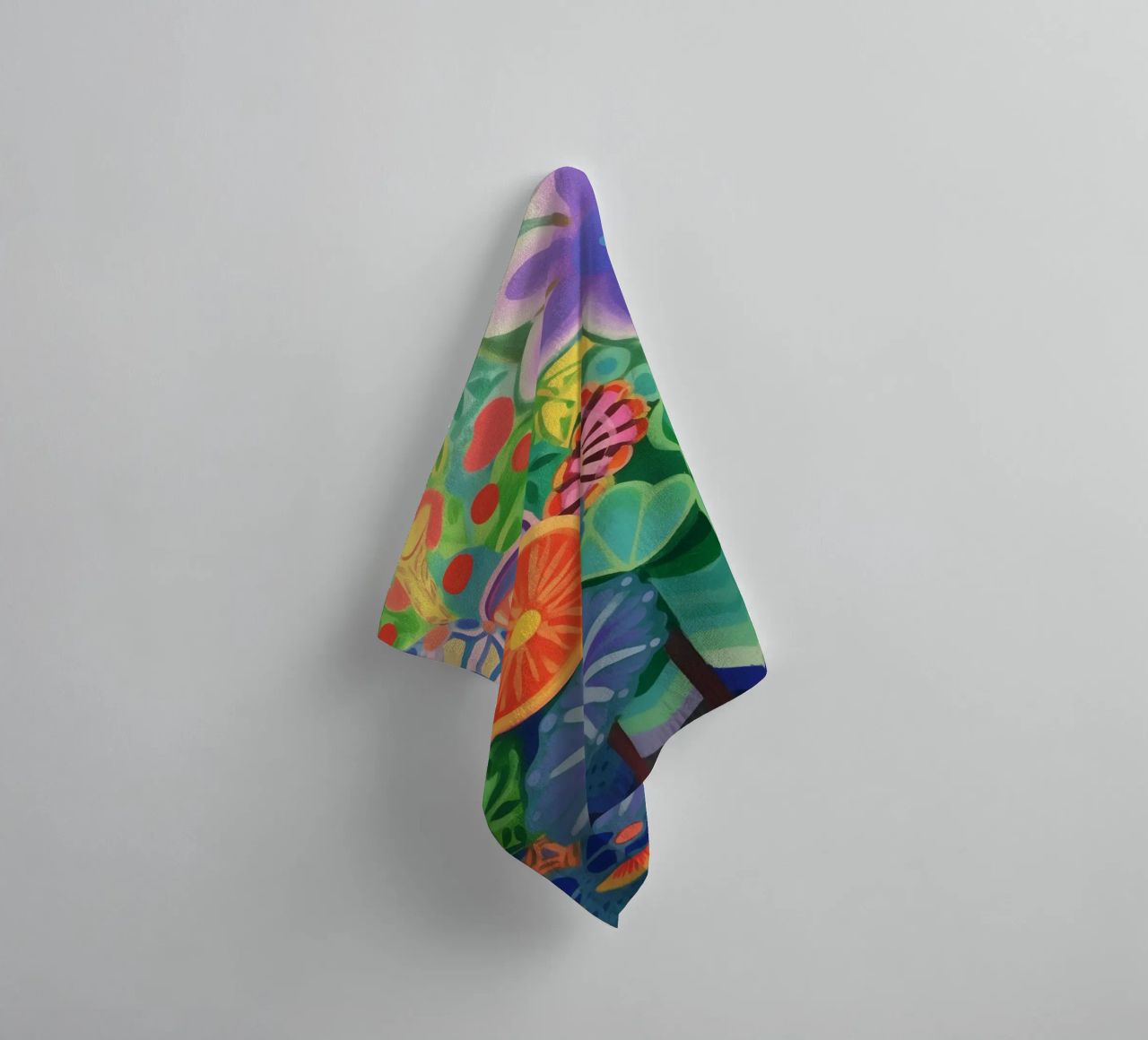 Explosion de fleurs colorées serviette de bain de Carinaprint