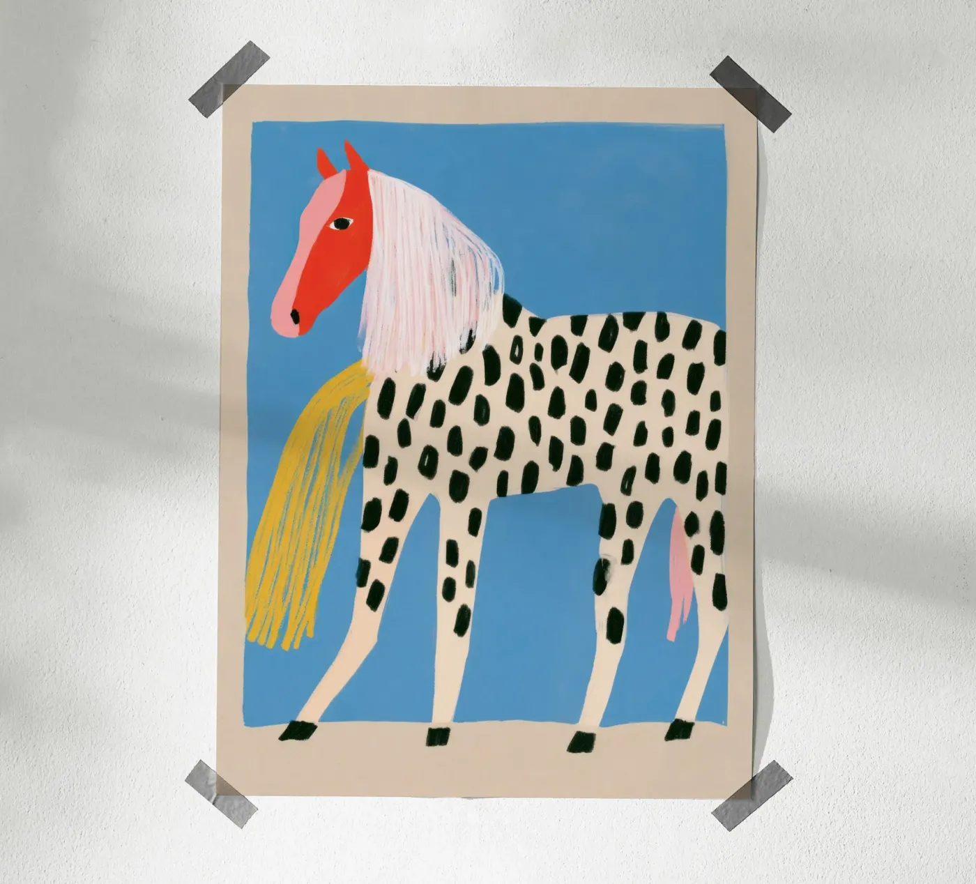 Cavallo maculato poster da Gaite
