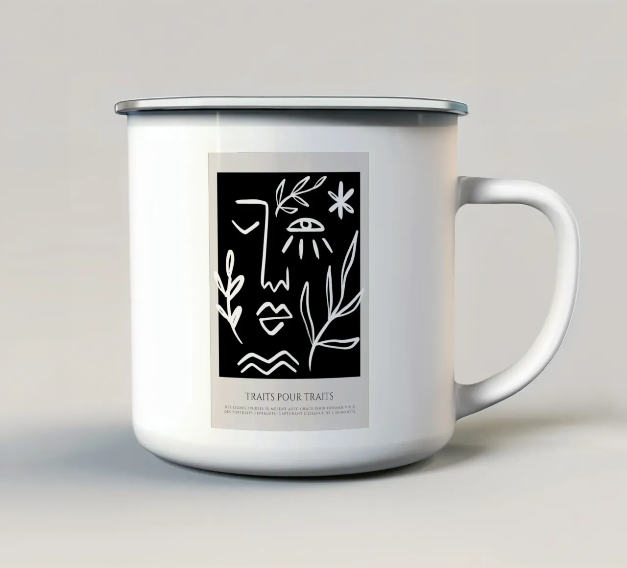 Schizzi di vita tazza in smalto da RS LAB STUDIO